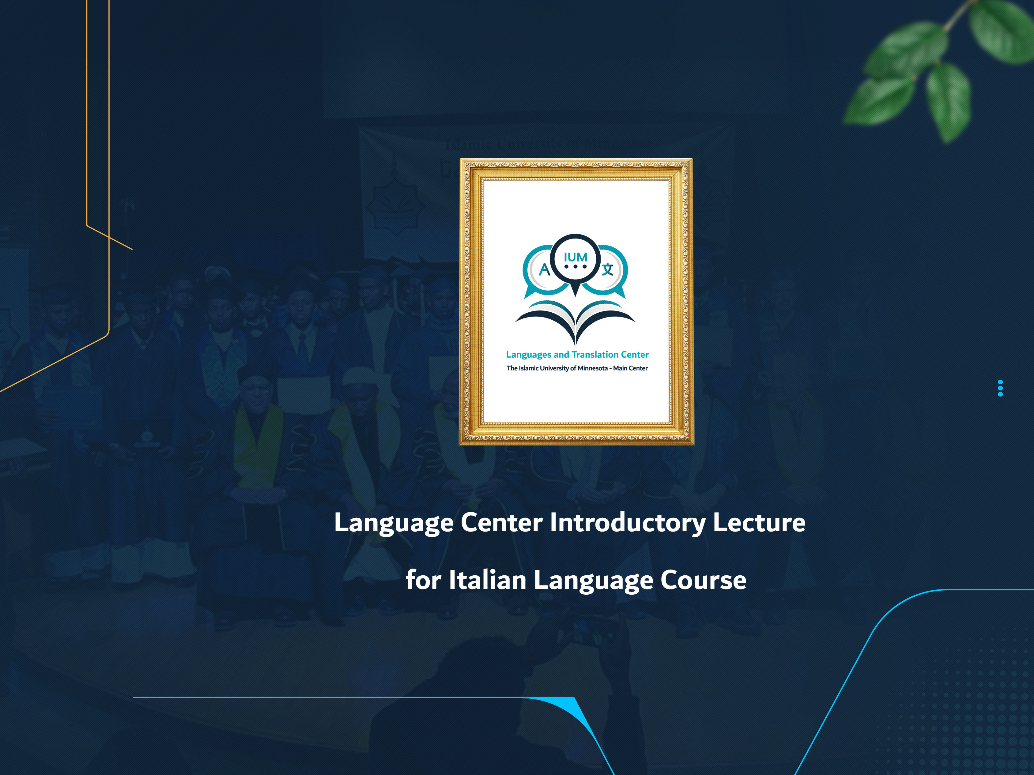 Language Center Introductory Lecture for Italian Language Course
