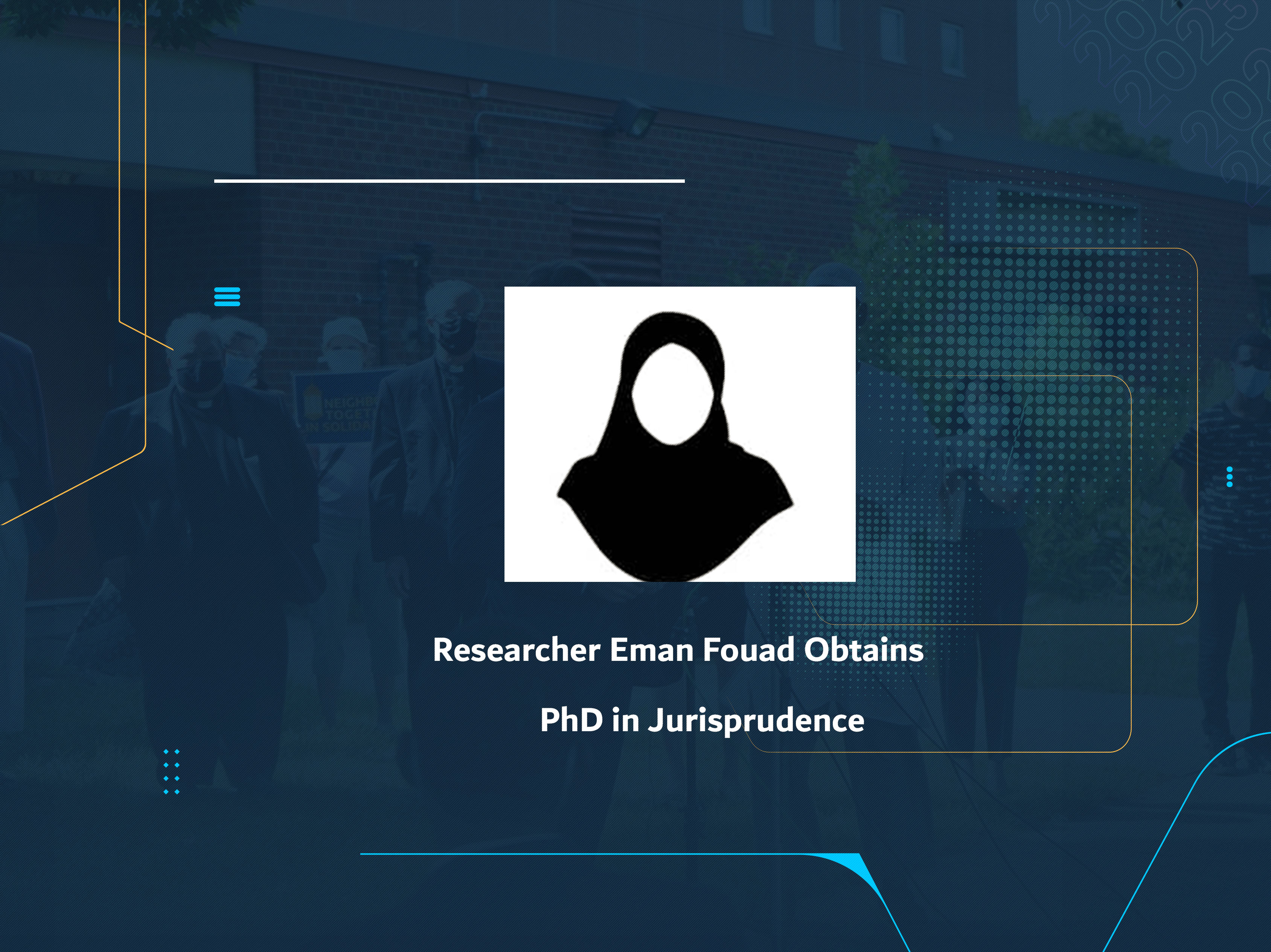 Researcher Eman Fouad Obtains PhD in Jurisprudence
