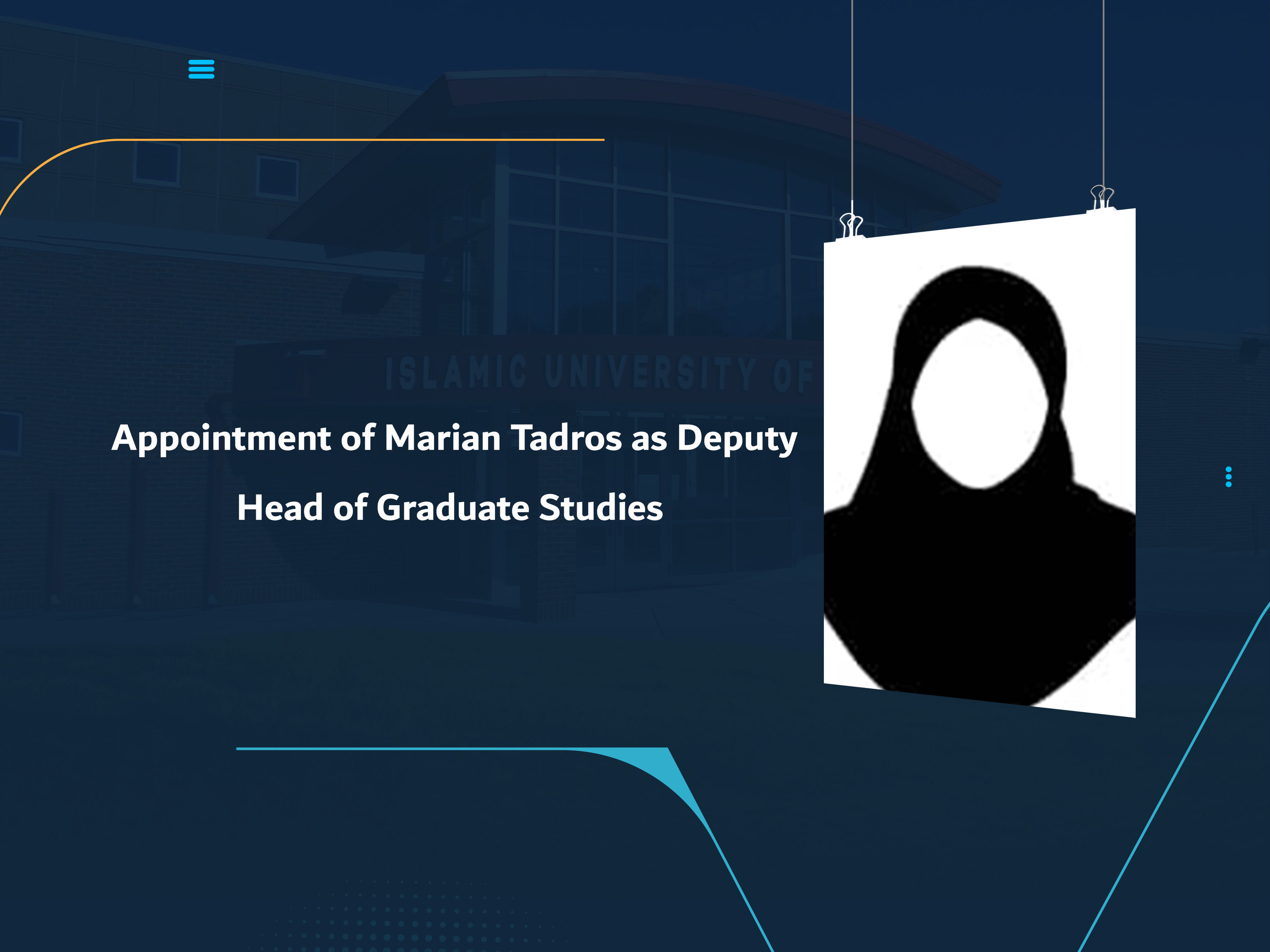 Appointment of Marian Tadros as Deputy Head of Graduate Studies