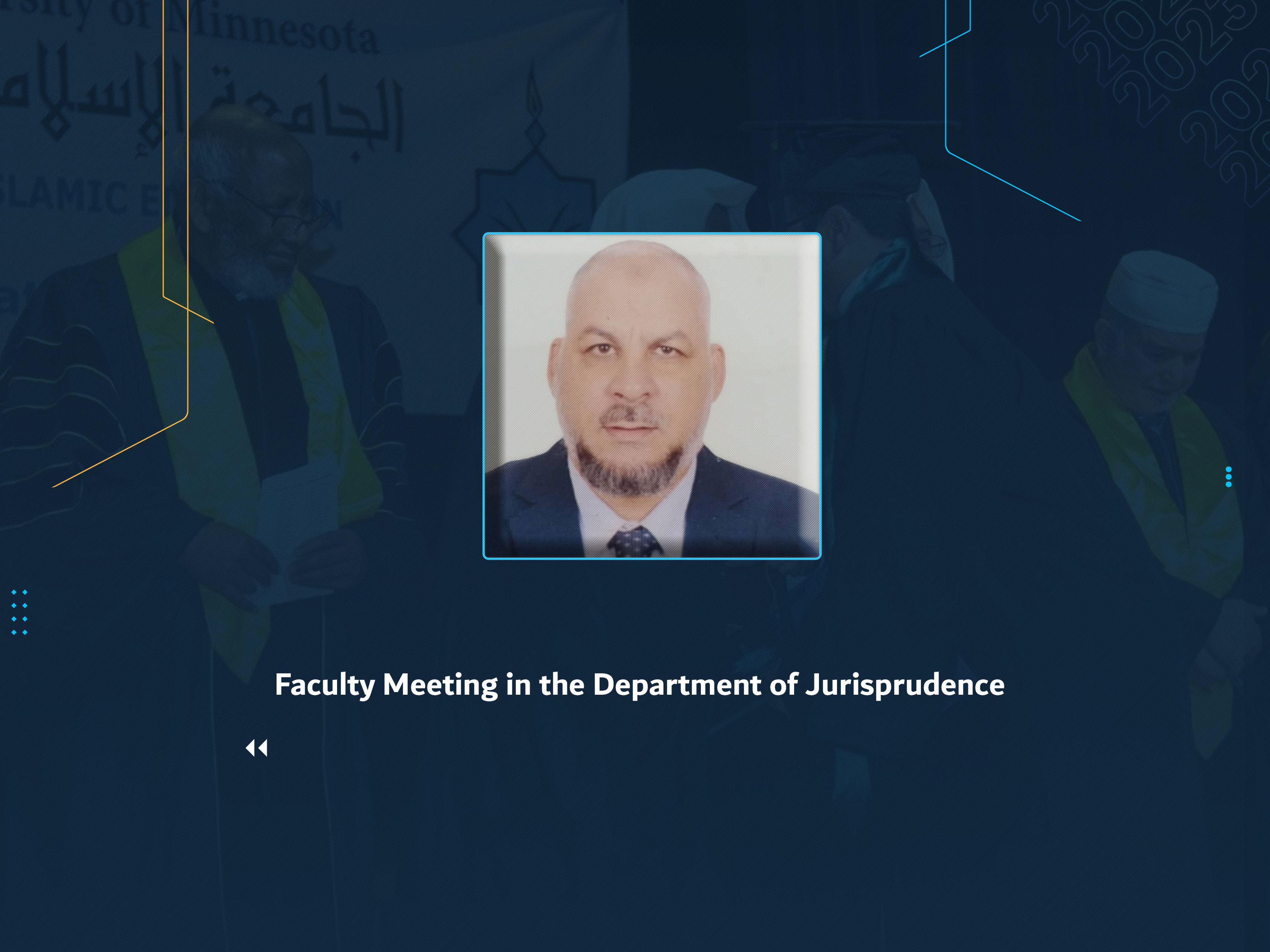 Faculty Meeting in the Department of Jurisprudence