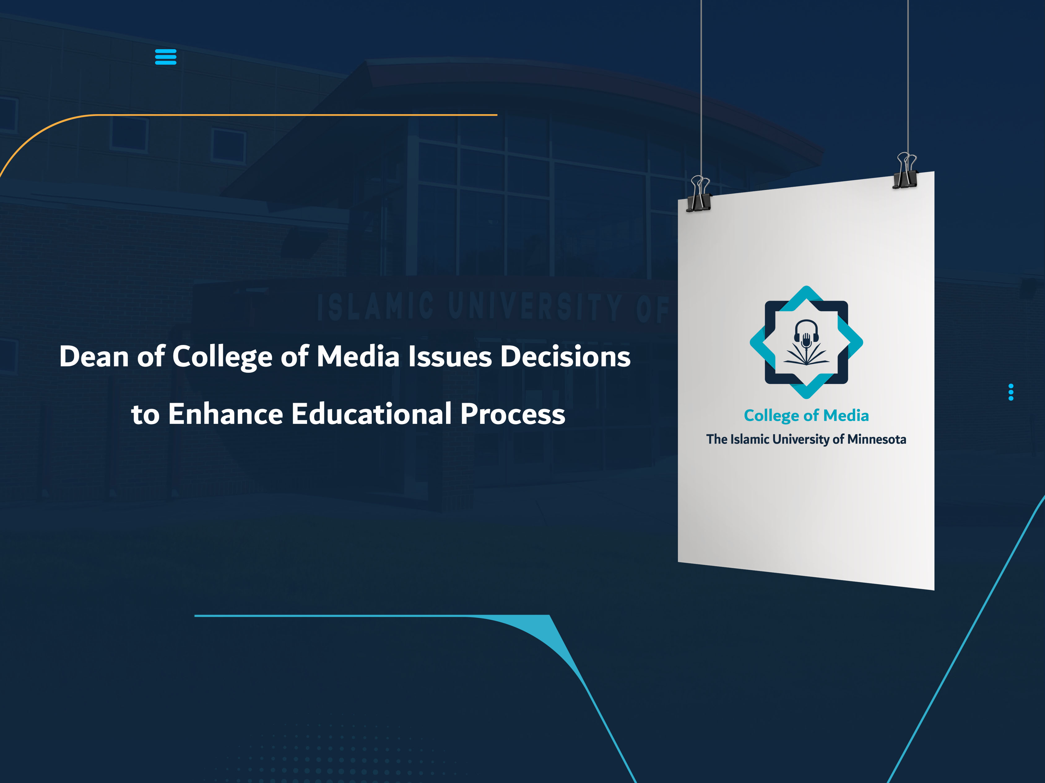 Dean of College of Media Issues Decisions to Enhance Educational Process