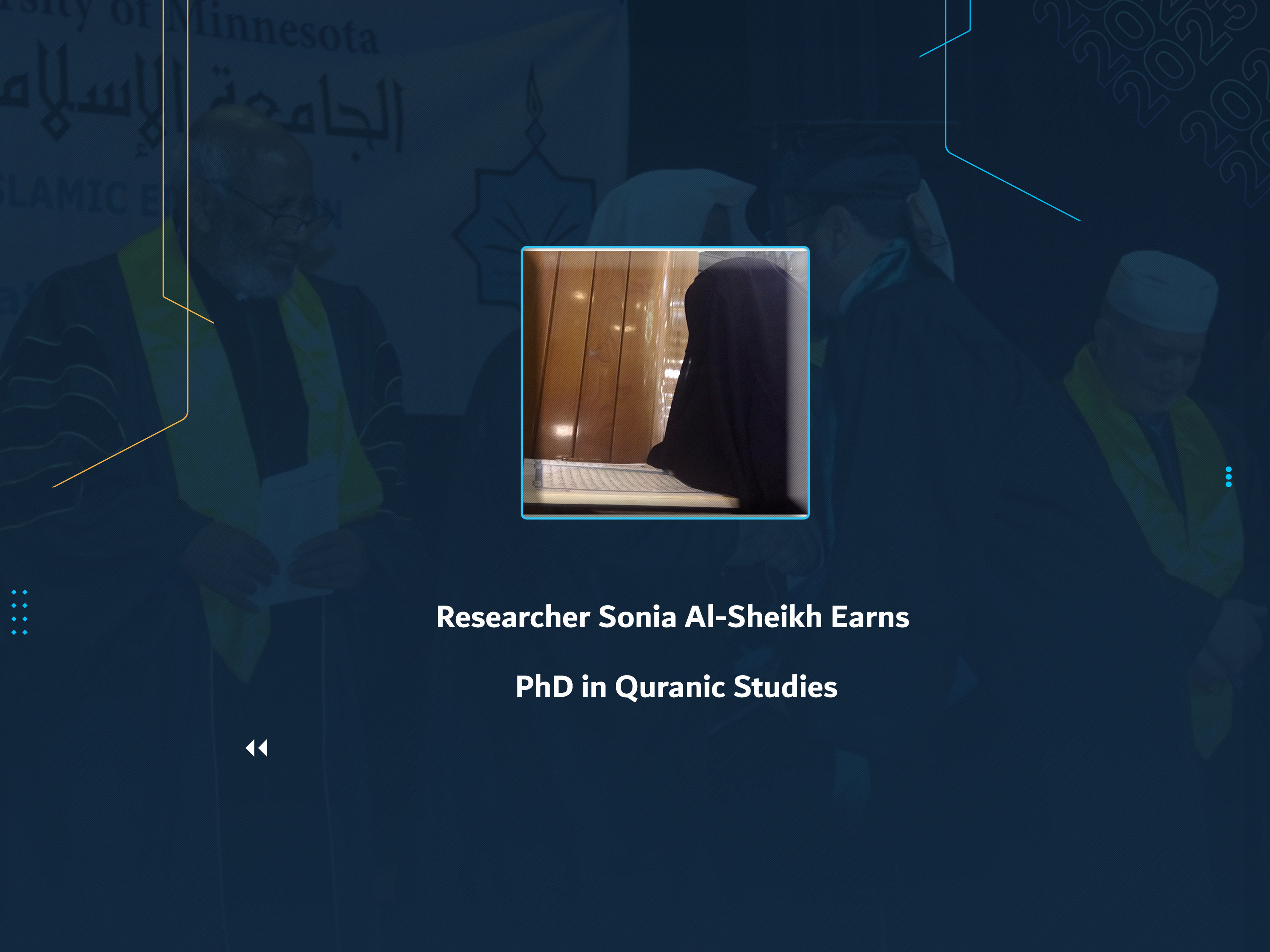 Researcher Sonia Al-Sheikh Earns PhD in Quranic Studies