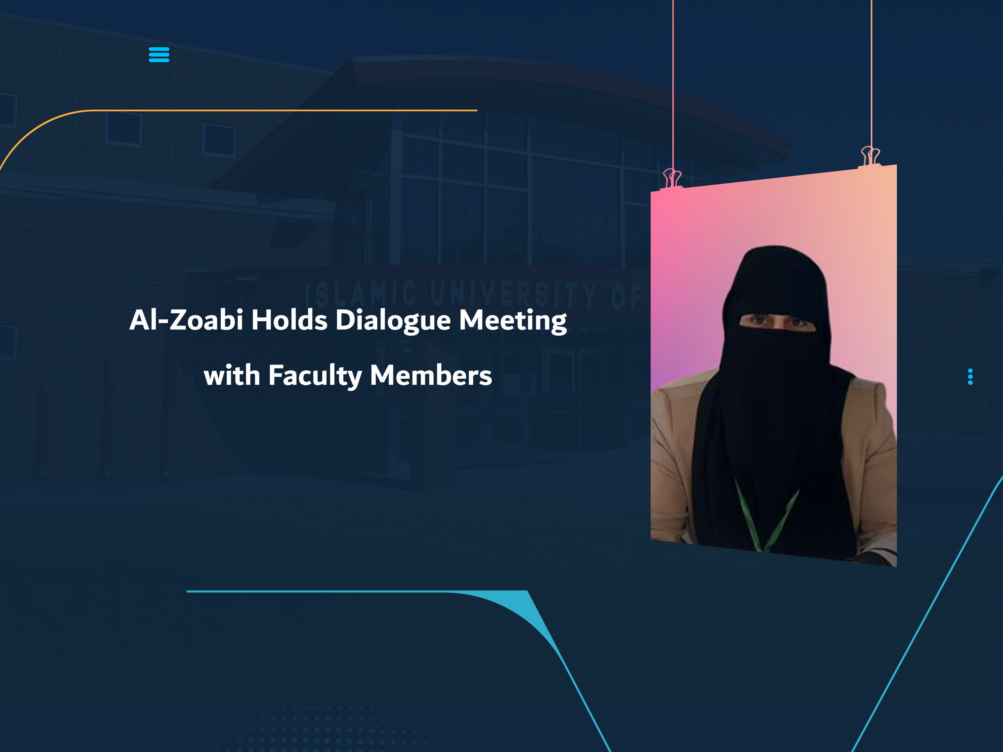 Al-Zoabi Holds Dialogue Meeting with Faculty Members