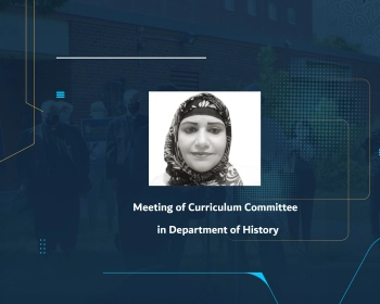 Meeting of Curriculum Committee in Department of History