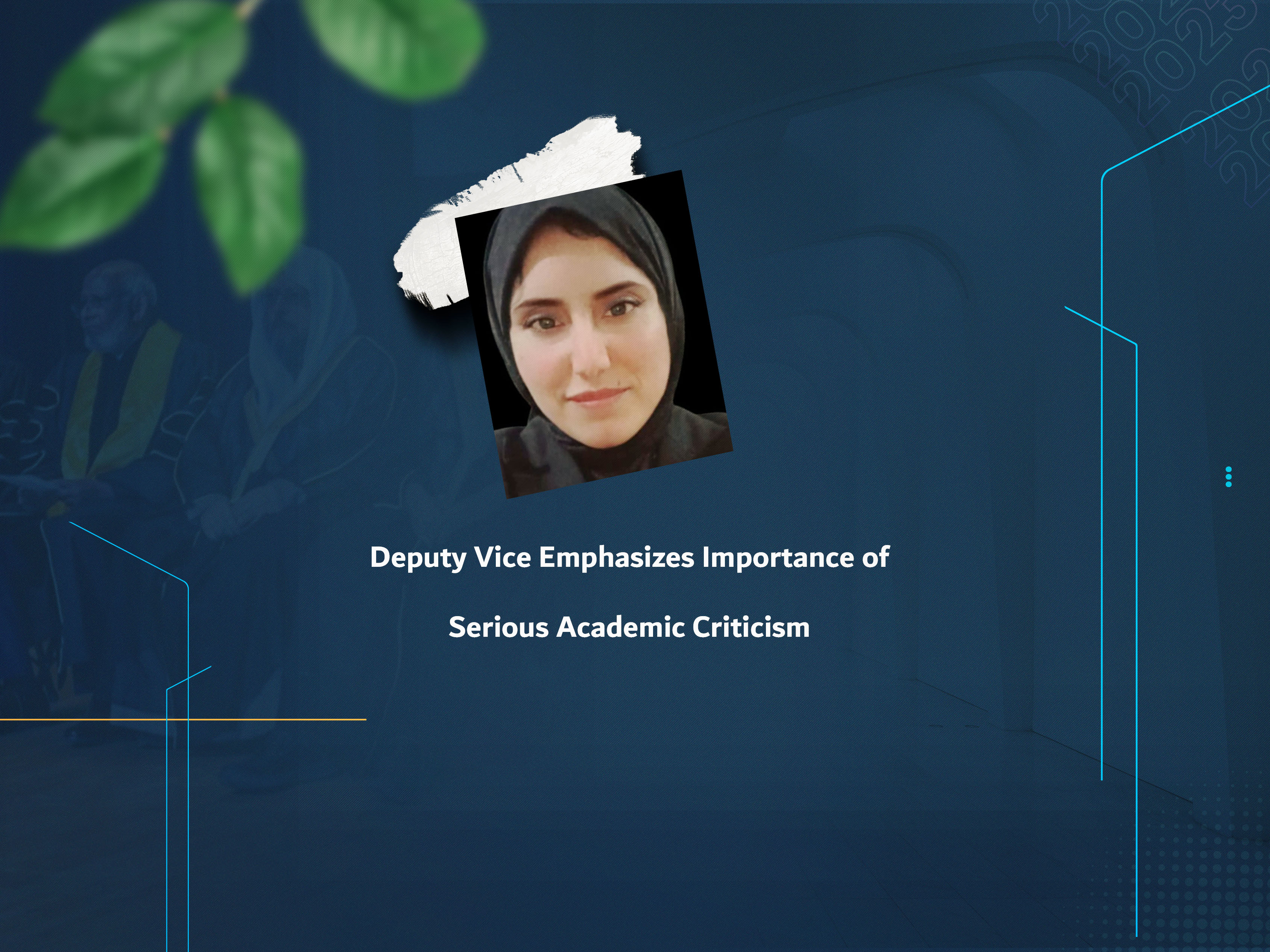 Deputy Vice Emphasizes Importance of Serious Academic Criticism