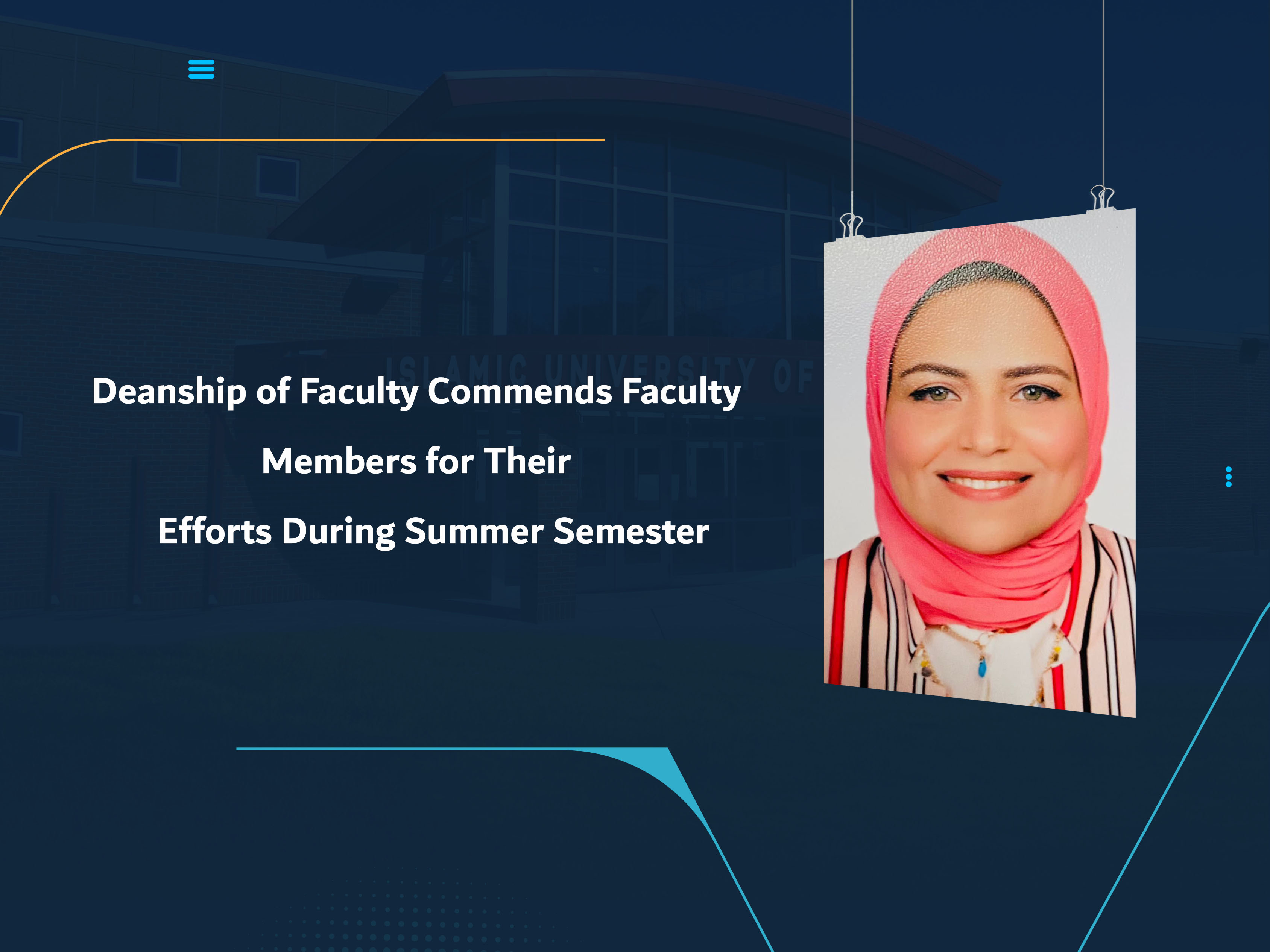 Deanship of Faculty Commends Faculty Members for Their Efforts During Summer Semester