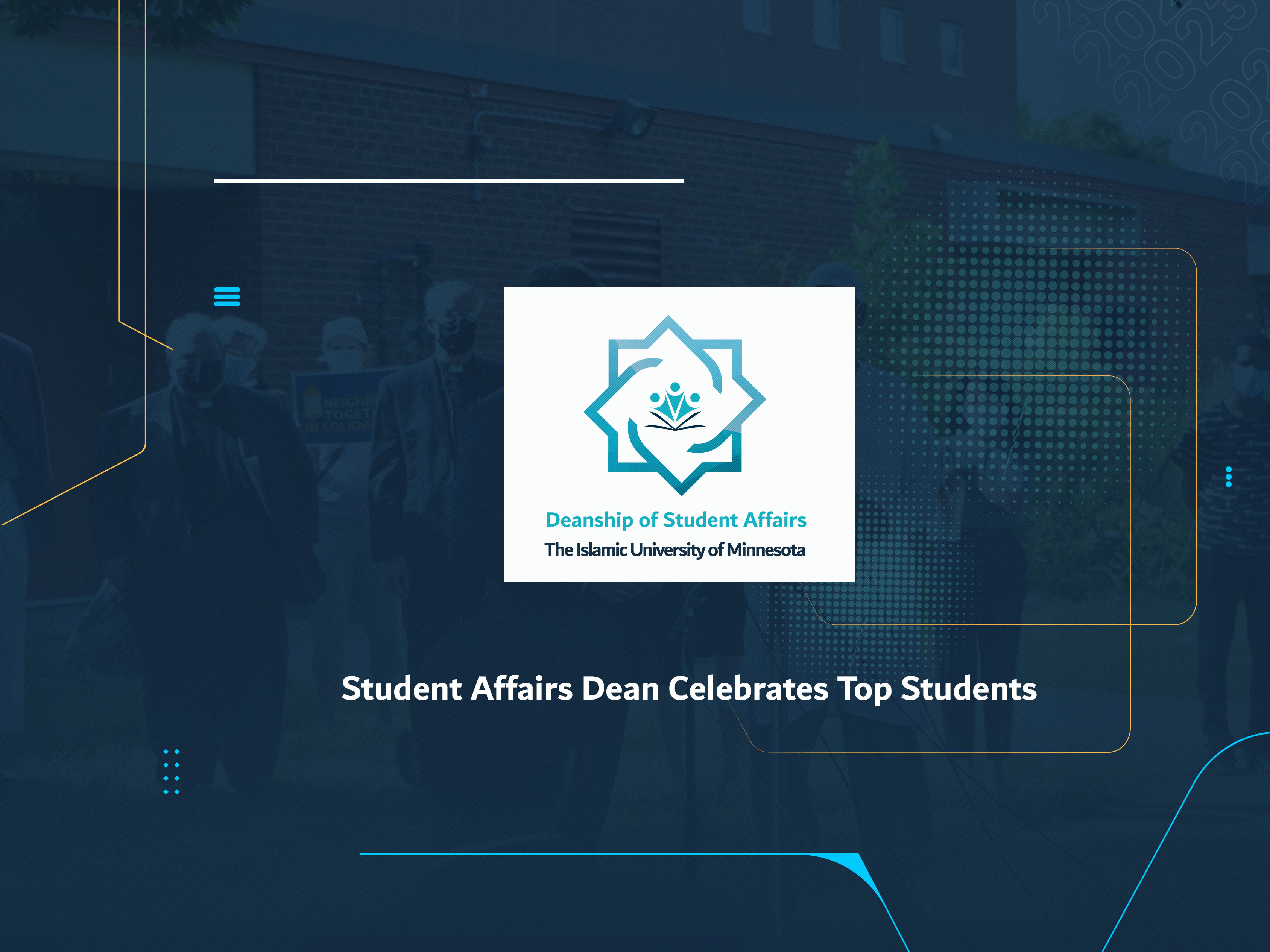 Student Affairs Dean Celebrates Top Students