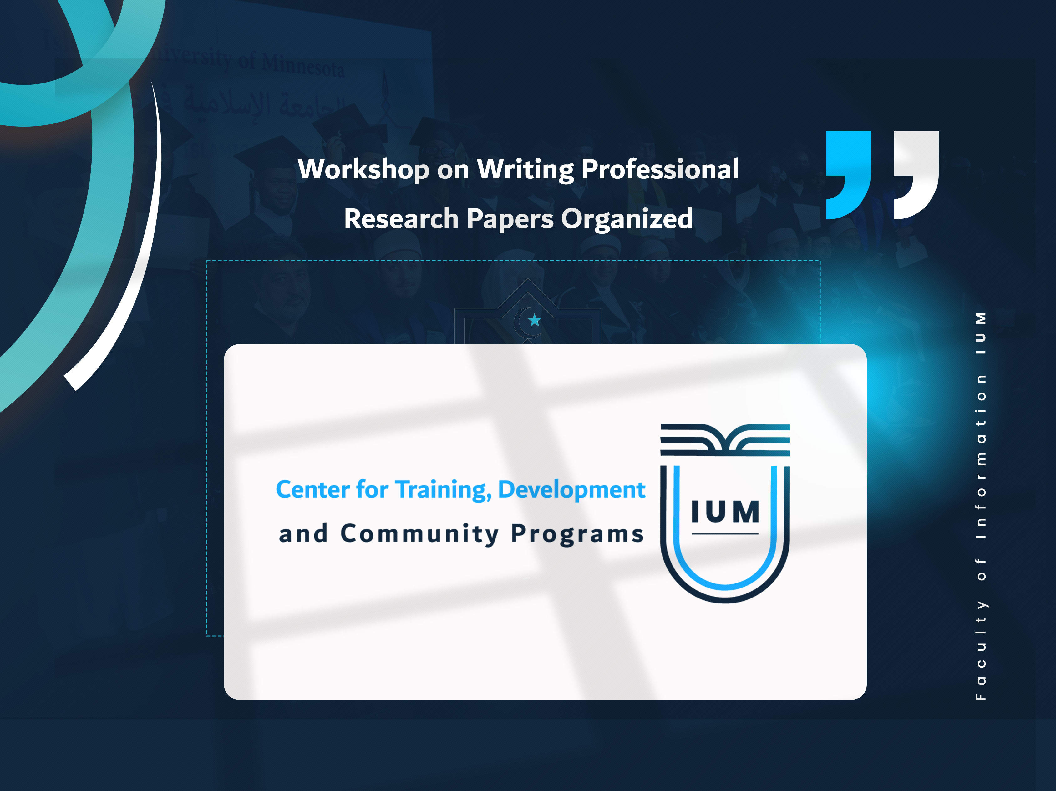 Workshop on Writing Professional Research Papers Organized