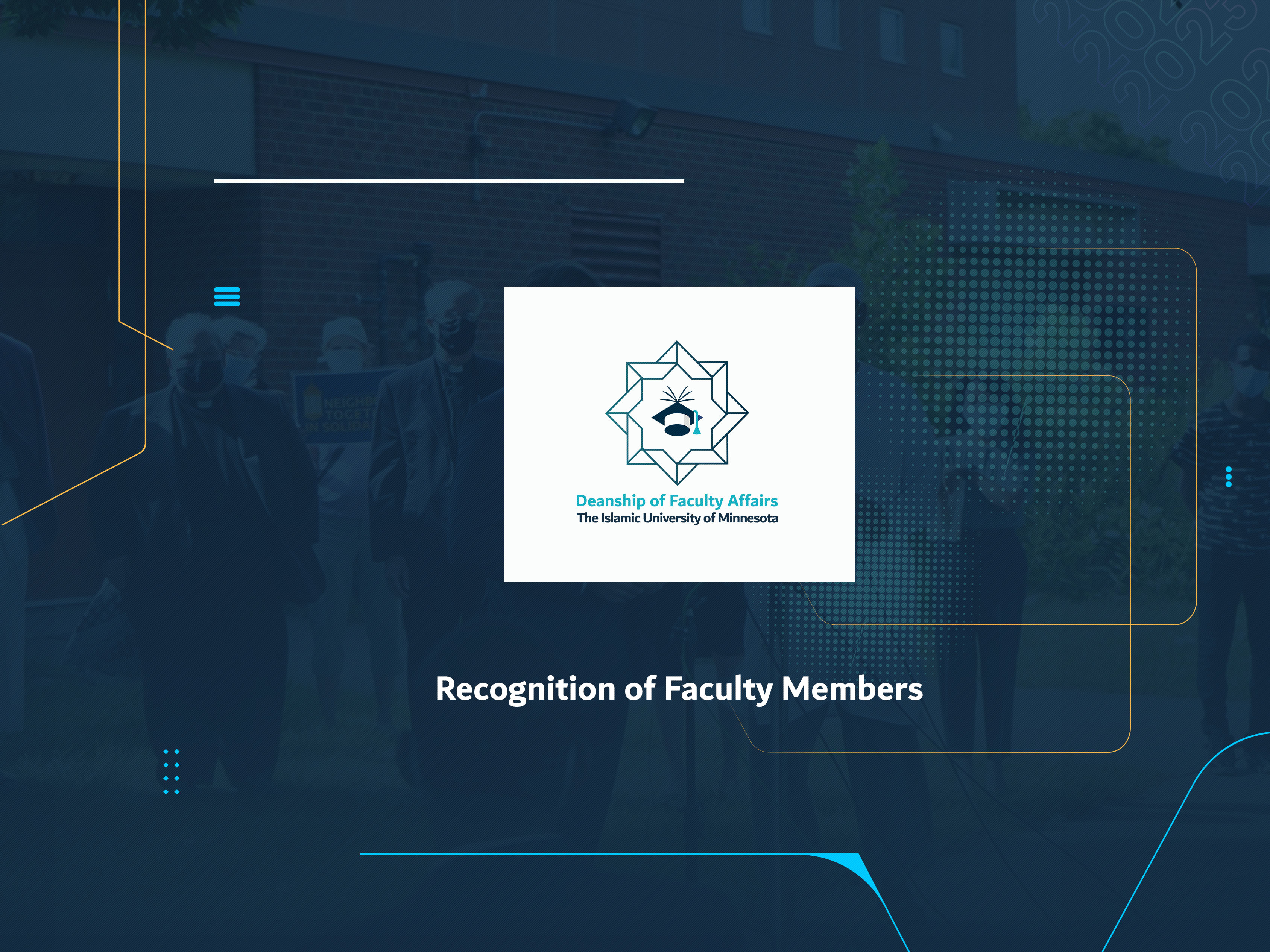 Recognition of Faculty Members
