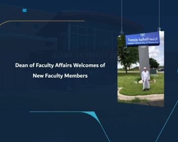 Dean of Faculty Affairs Welcomes of New Faculty Members