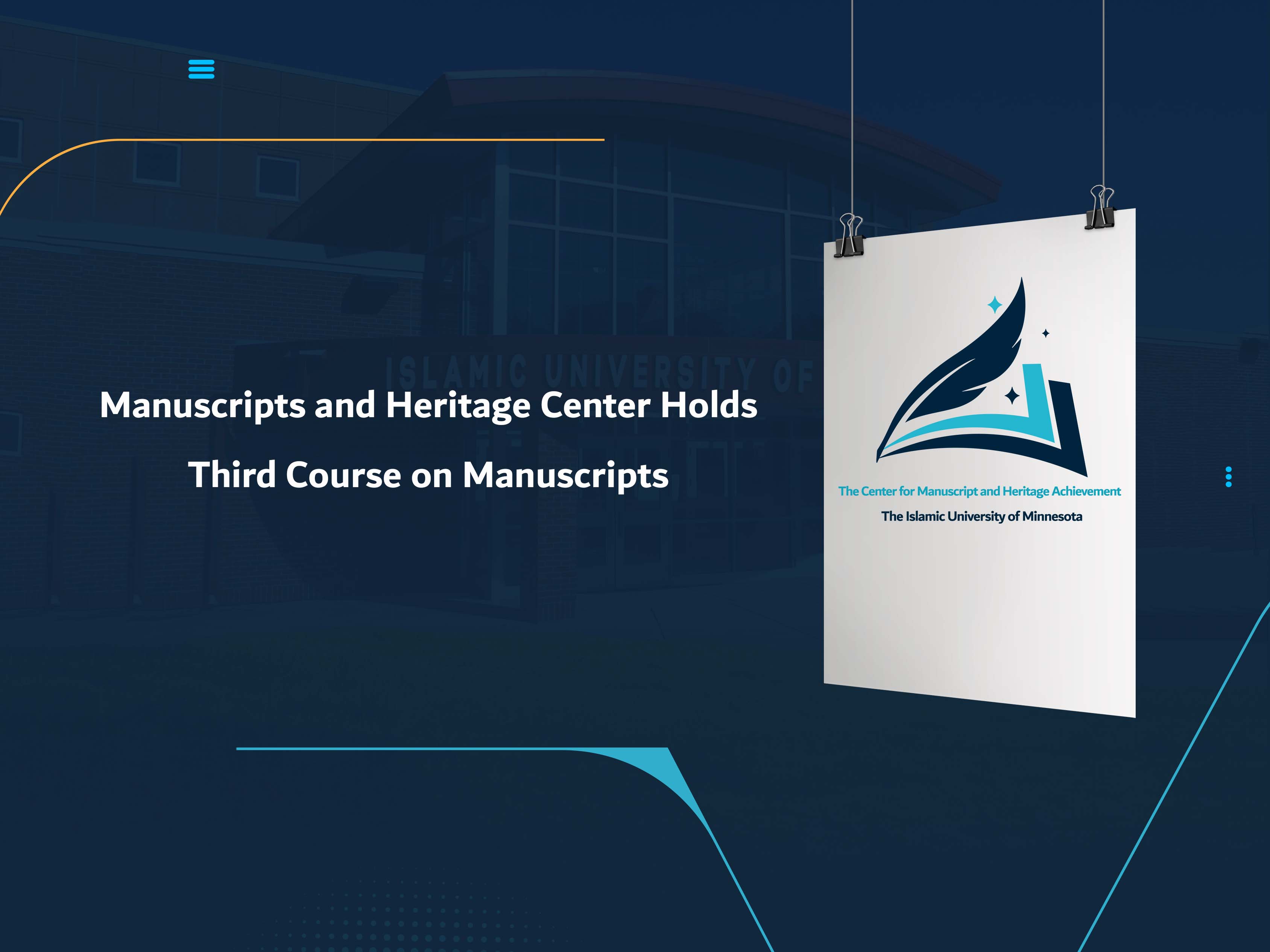 Manuscripts and Heritage Center Holds Third Course on Manuscripts