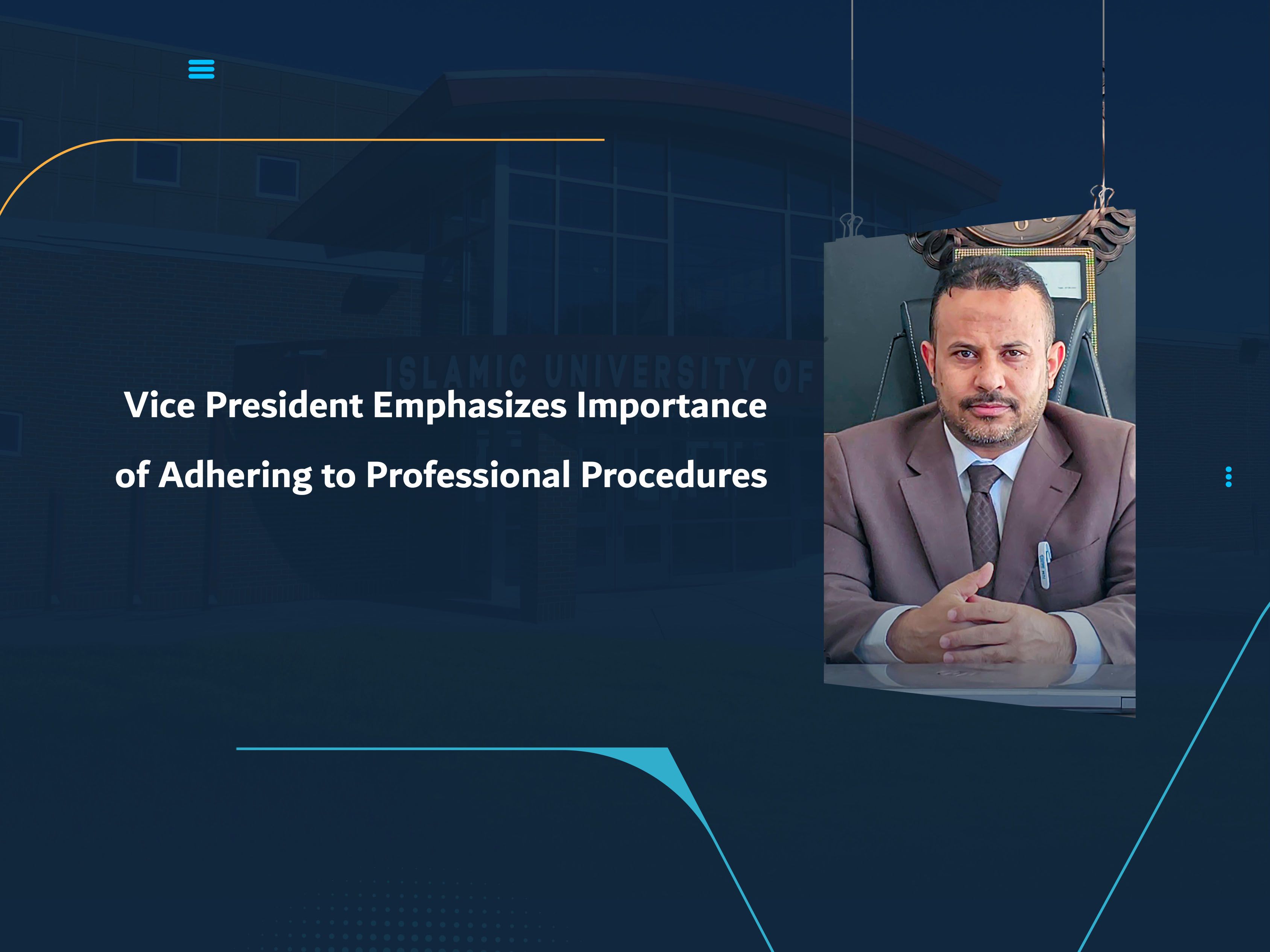 Vice President Emphasizes Importance of Adhering to Professional Procedures