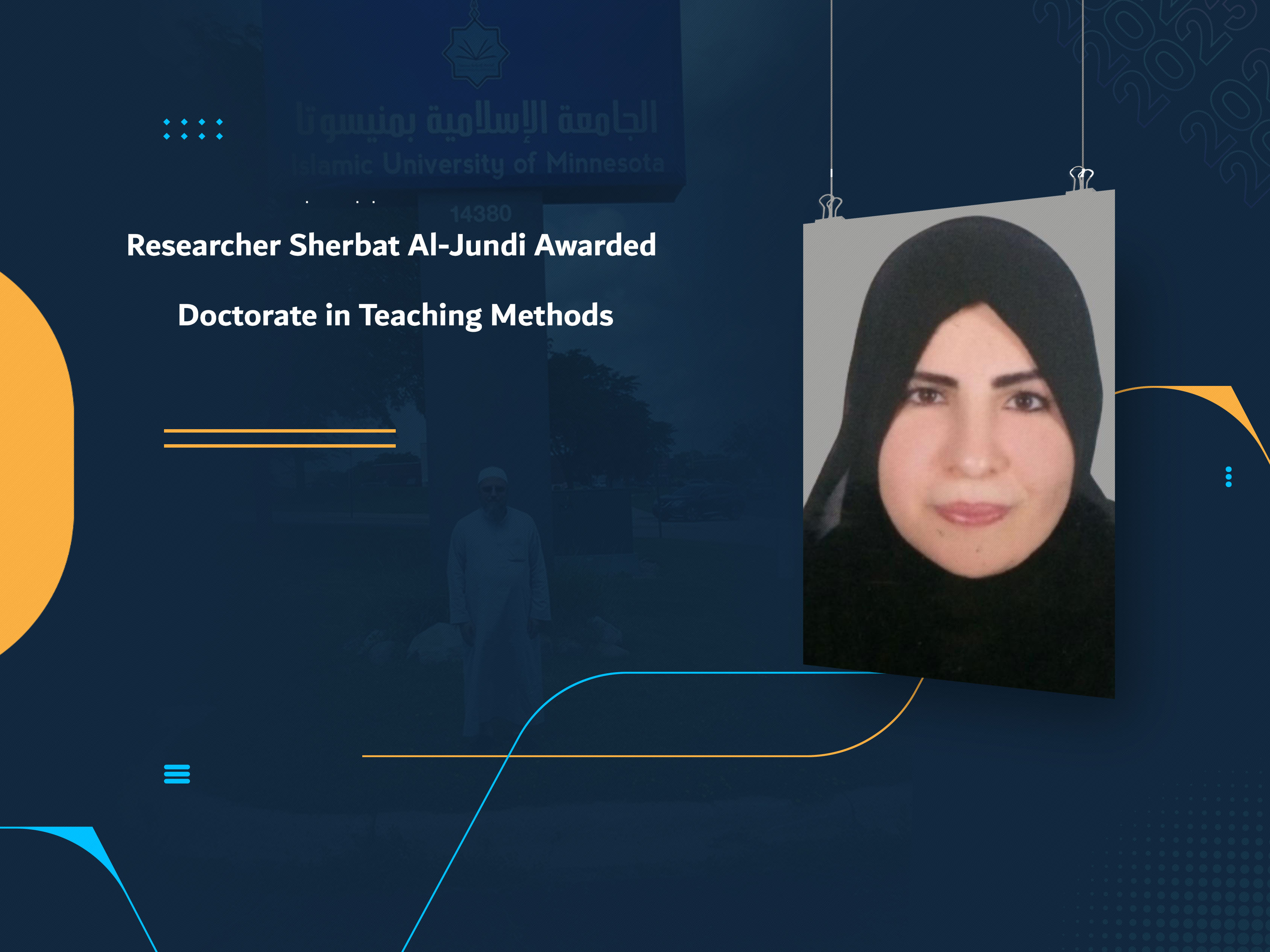 Researcher Sherbat Al-Jundi Awarded Doctorate in Teaching Methods
