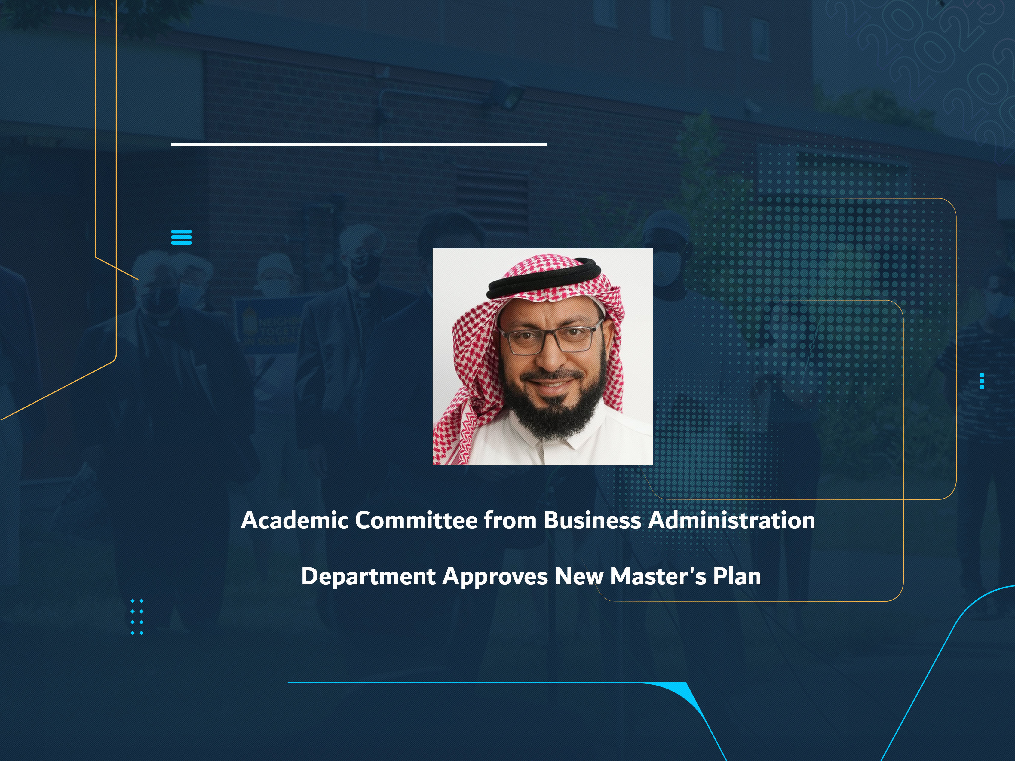 Academic Committee from Business Administration Department Approves New Master's Plan