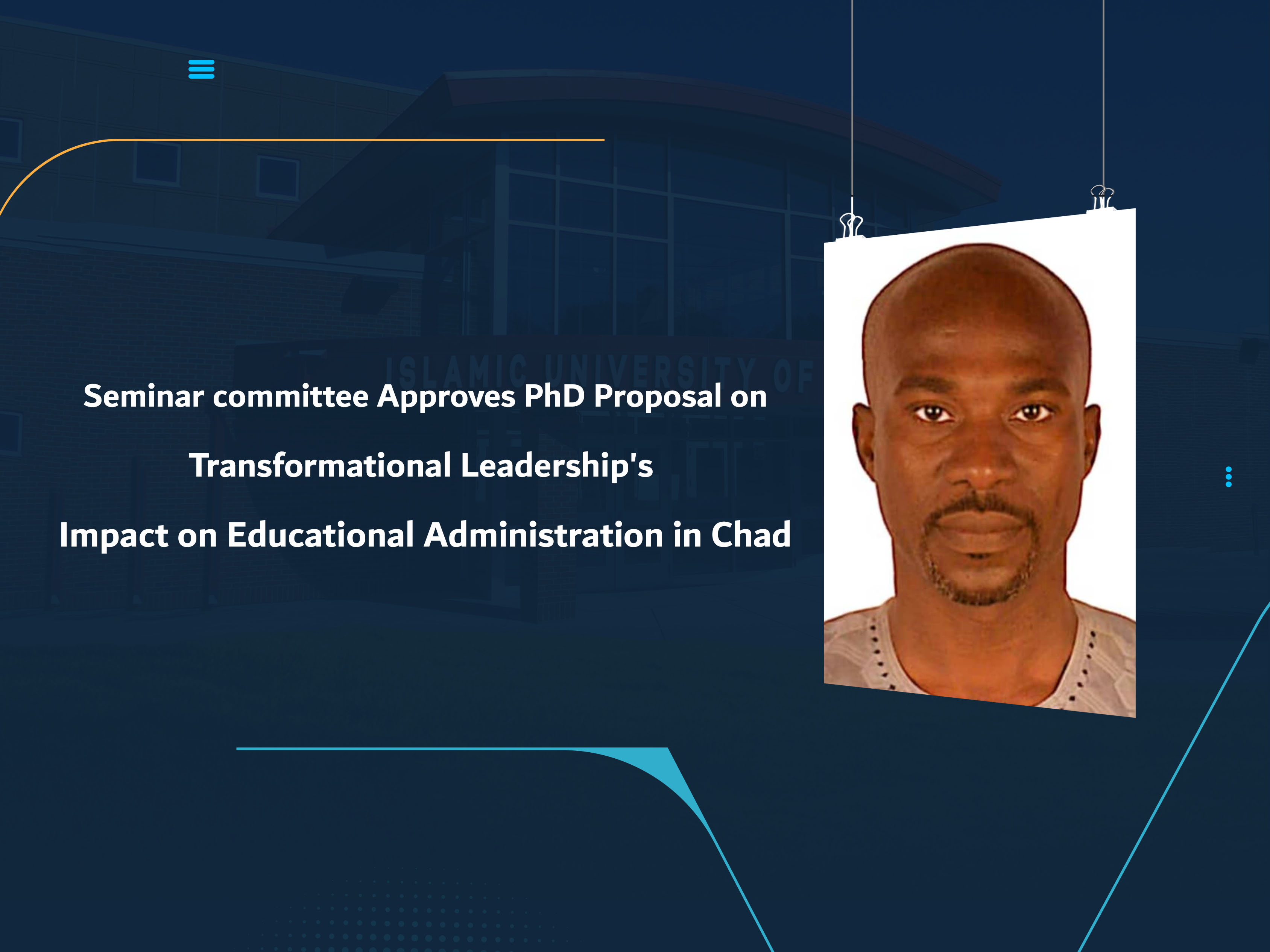 Seminar committee Approves PhD Proposal on Transformational Leadership's Impact on Educational Administration in Chad