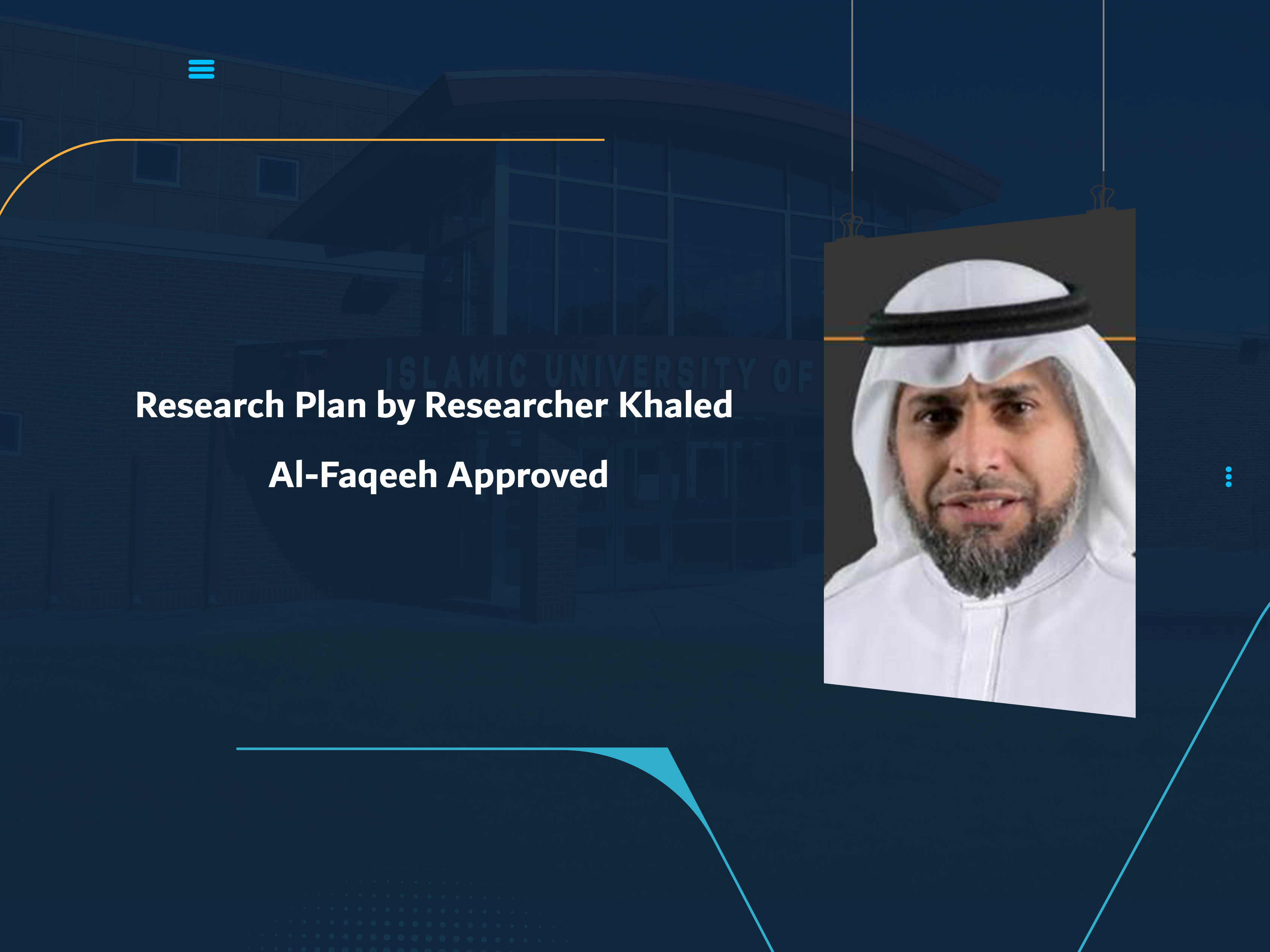 Research Plan by Researcher Khaled Al-Faqeeh Approved