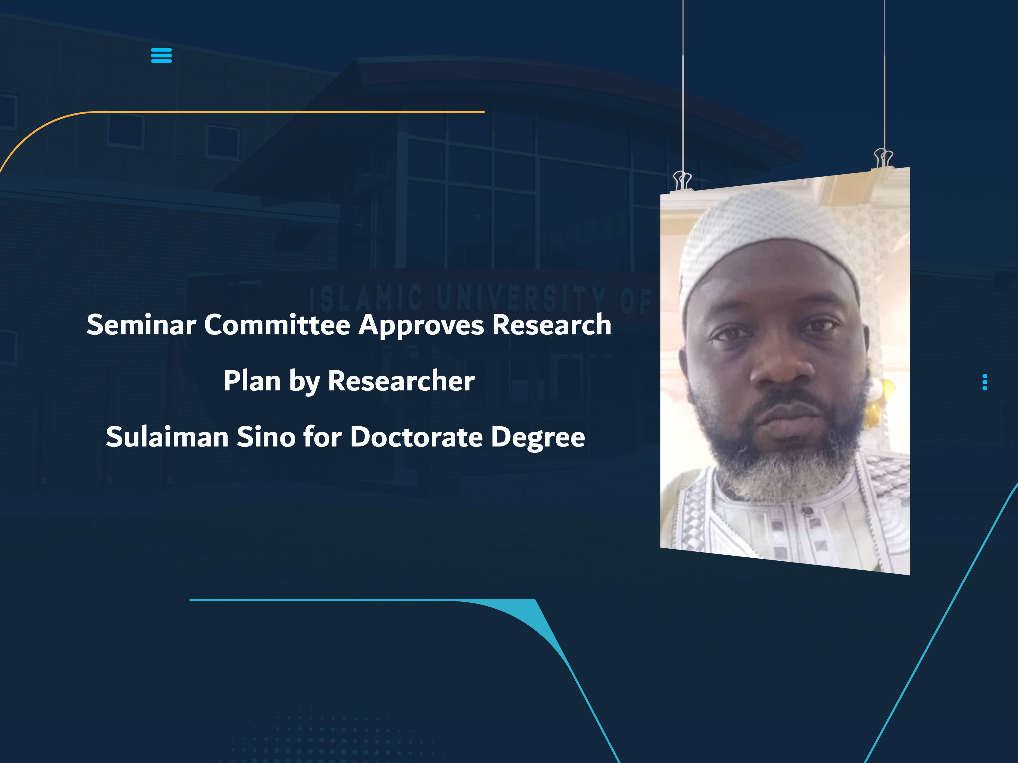 Seminar Committee Approves Research Plan by Researcher Sulaiman Sino for Doctorate Degree
