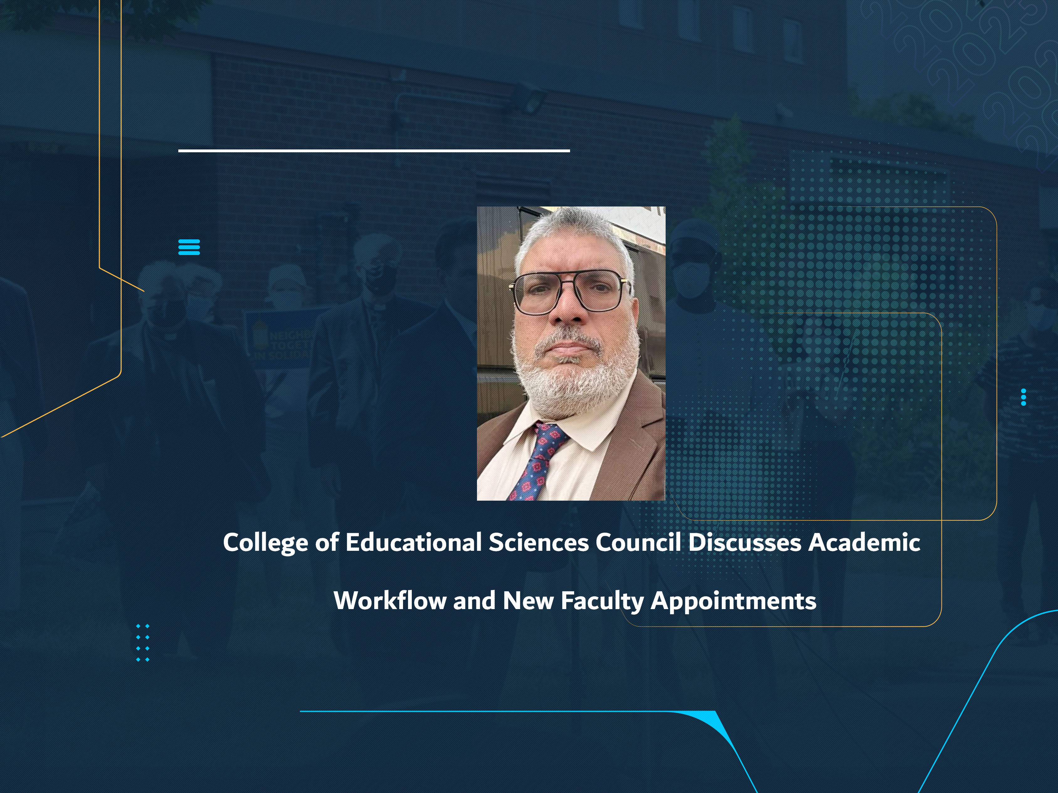 College of Educational Sciences Council Discusses Academic Workflow and New Faculty Appointments