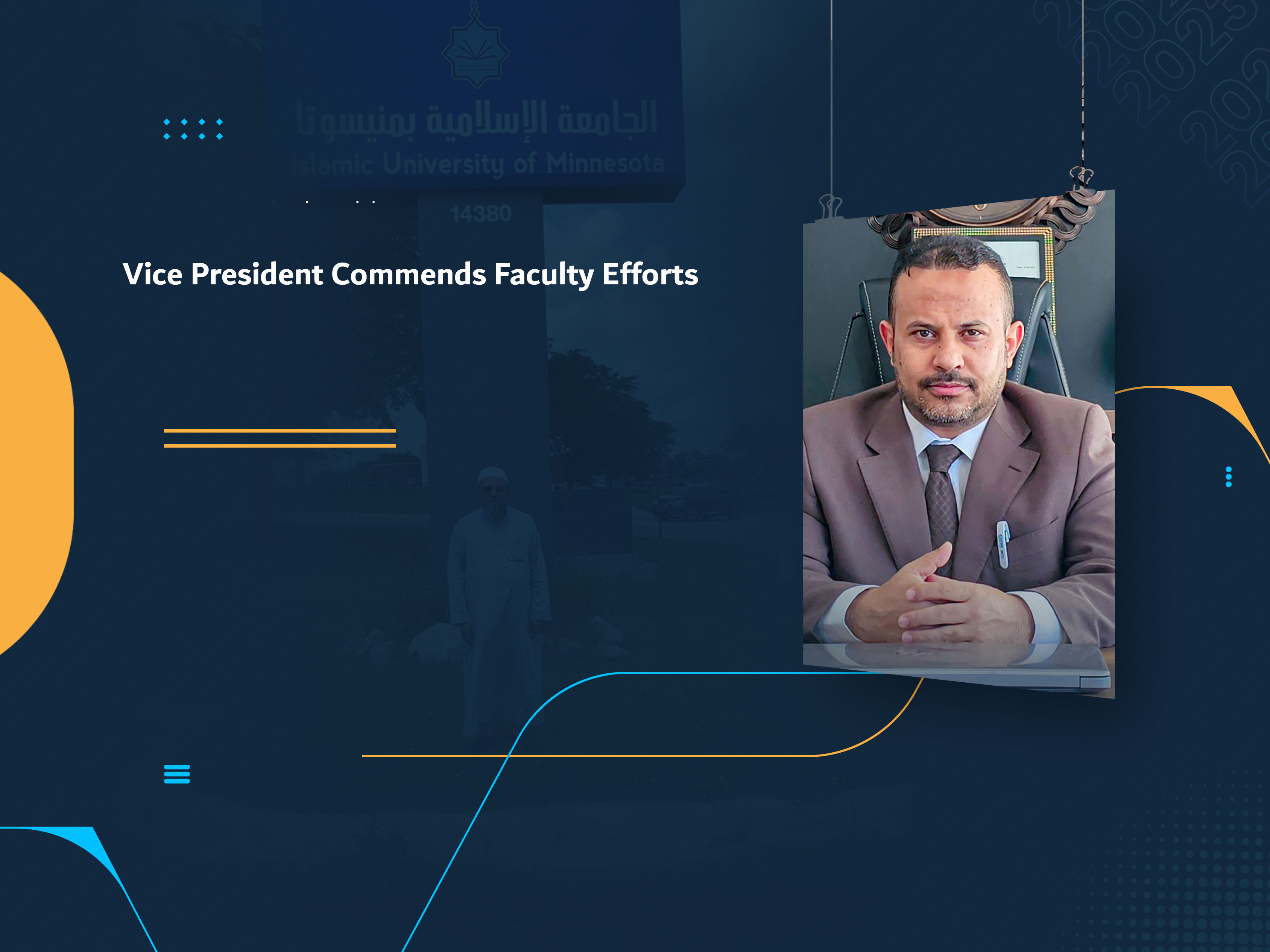 Vice President Commends Faculty Efforts