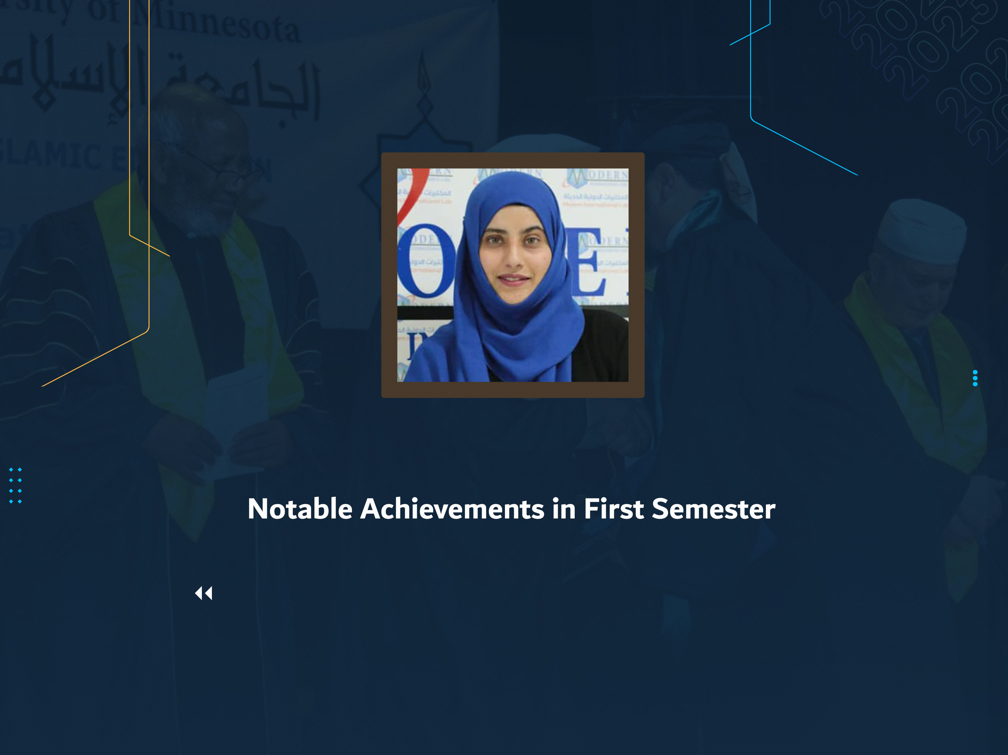Notable Achievements in First Semester
