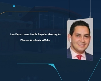 Law Department Holds Regular Meeting to Discuss Academic Affairs
