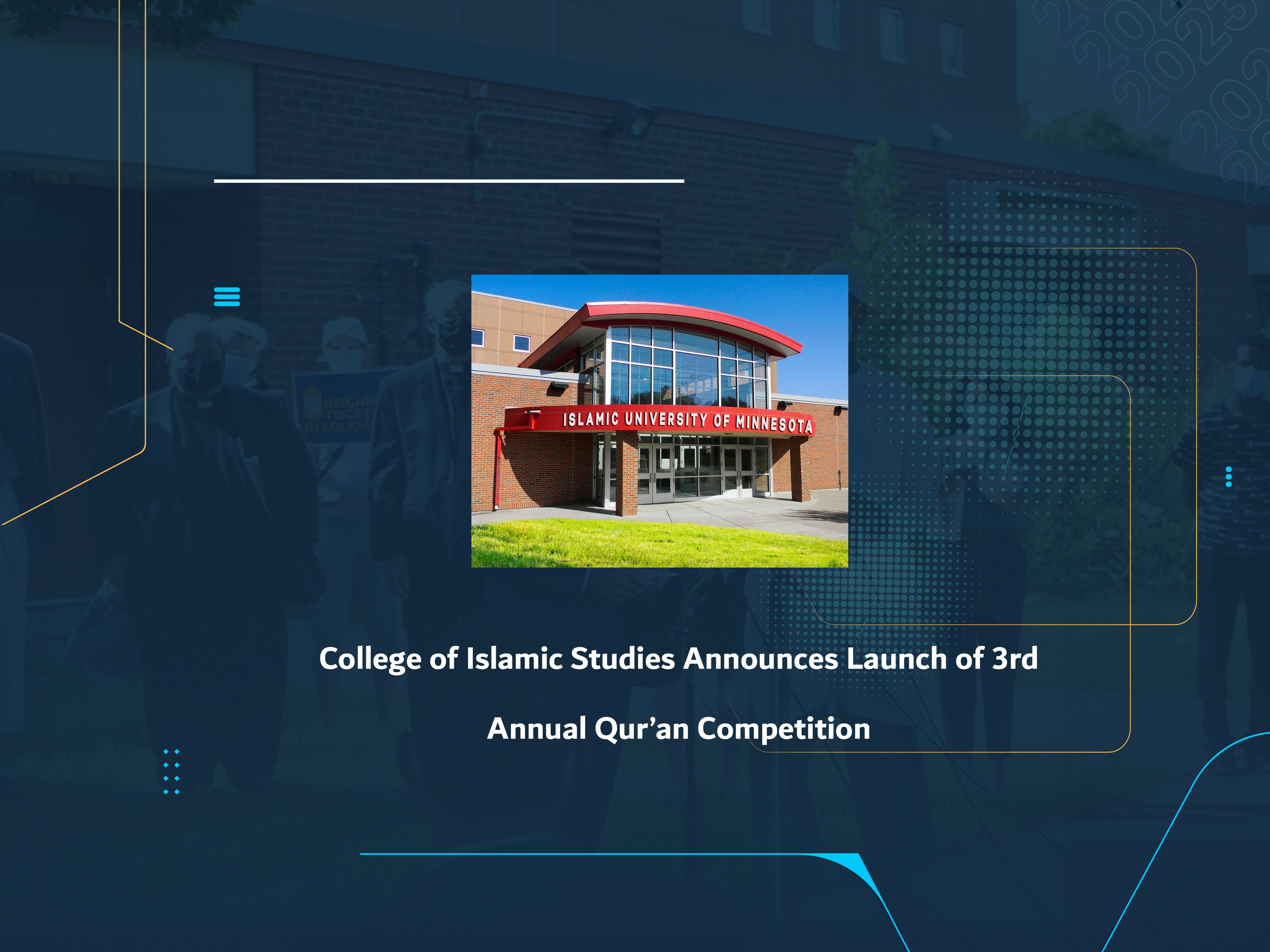 College of Islamic Studies Announces Launch of 3rd Annual Qur’an Competition