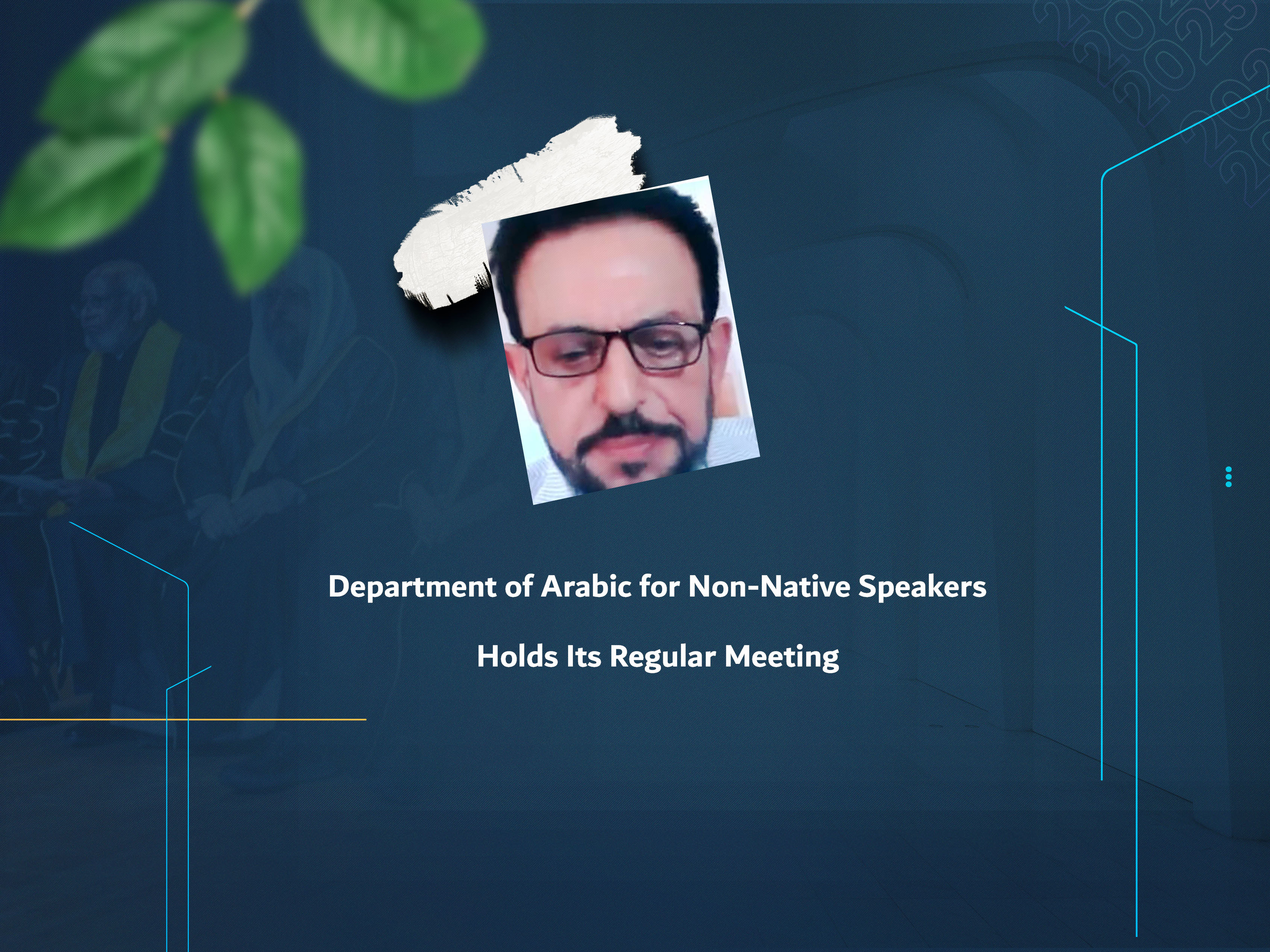 Department of Arabic for Non-Native Speakers Holds Its Regular Meeting