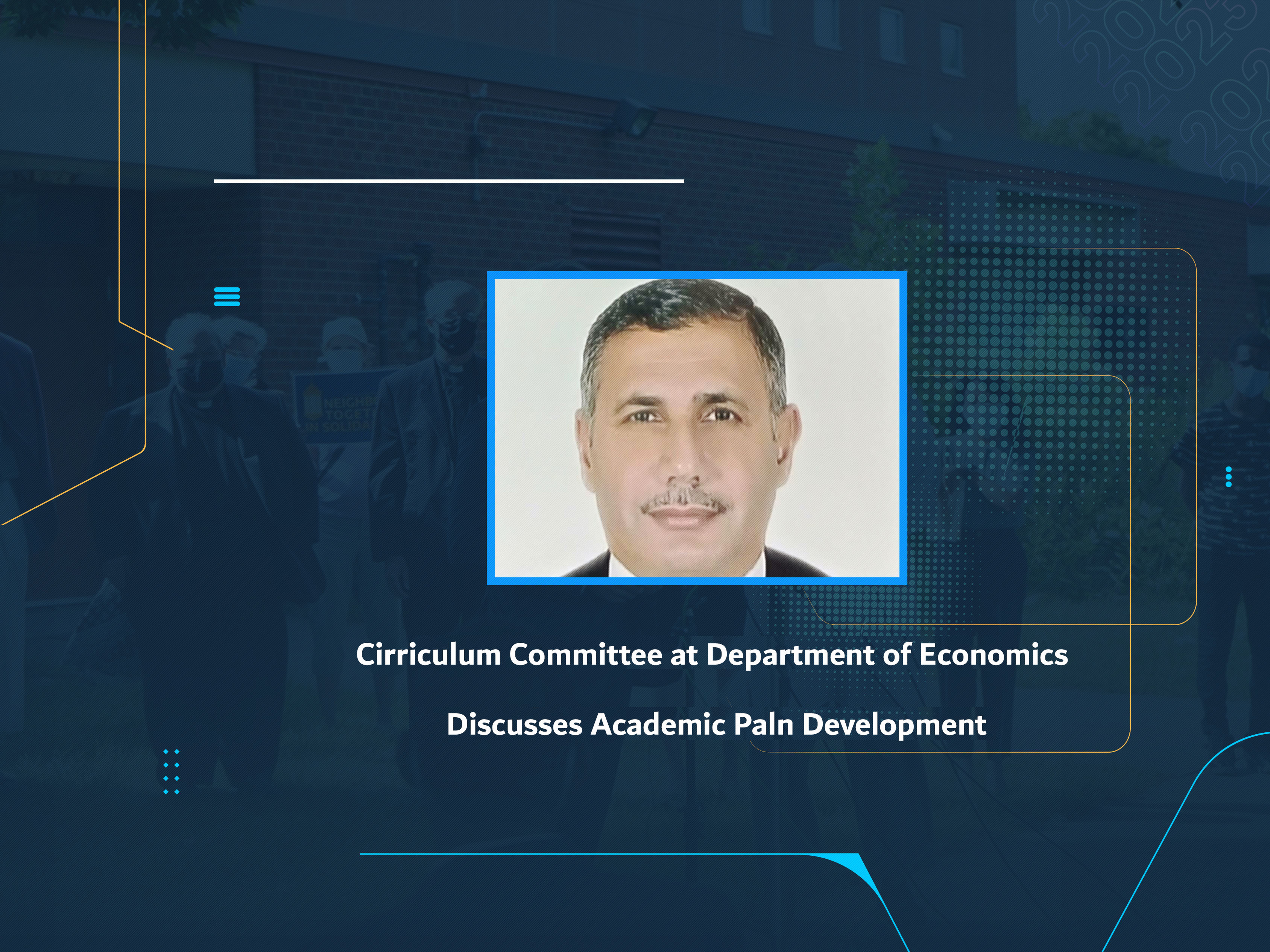 Curriculum Committee at Department of Economics Discusses Academic Plan Development