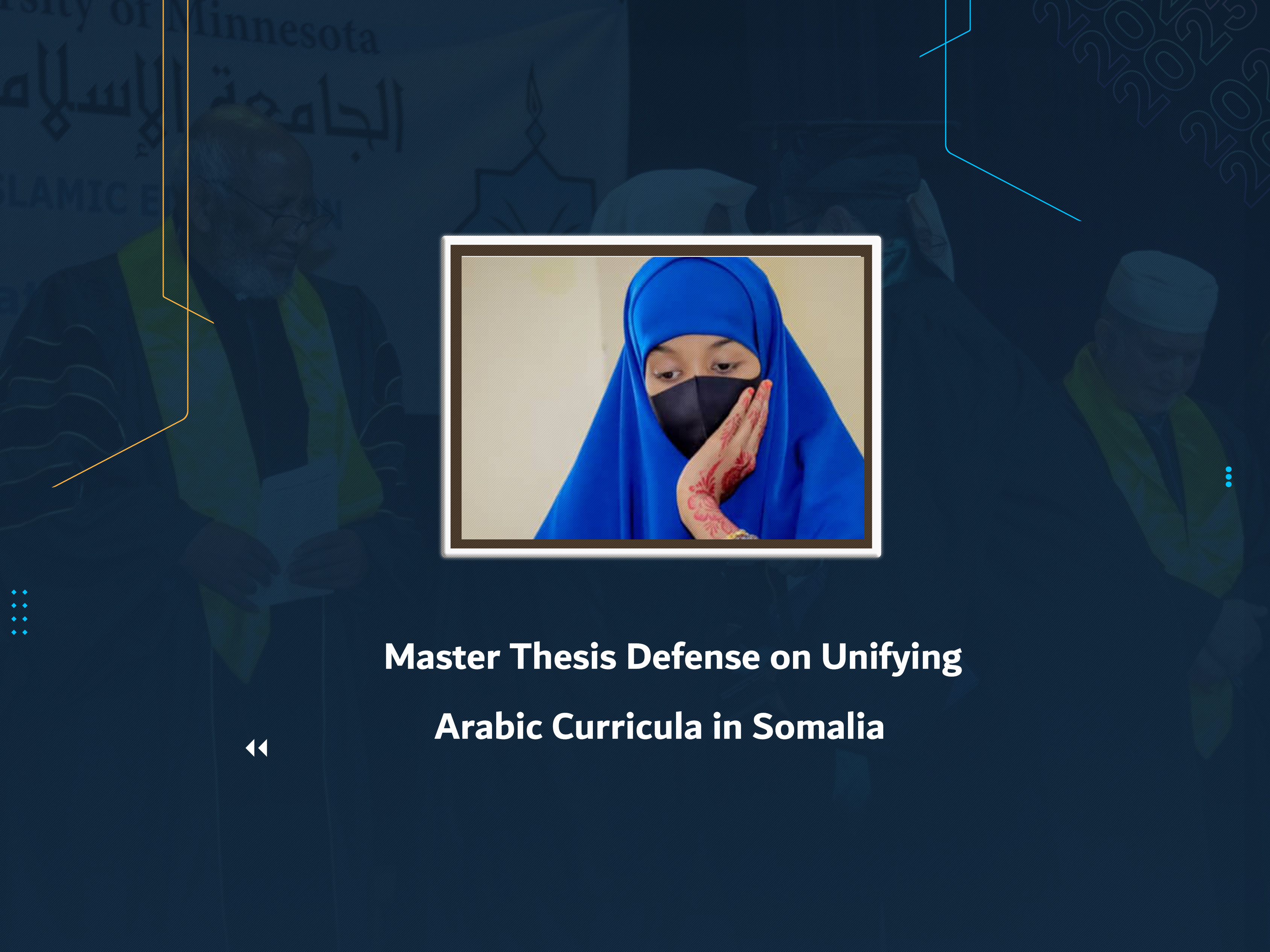 Master Thesis Defense on Unifying Arabic Curricula in Somalia