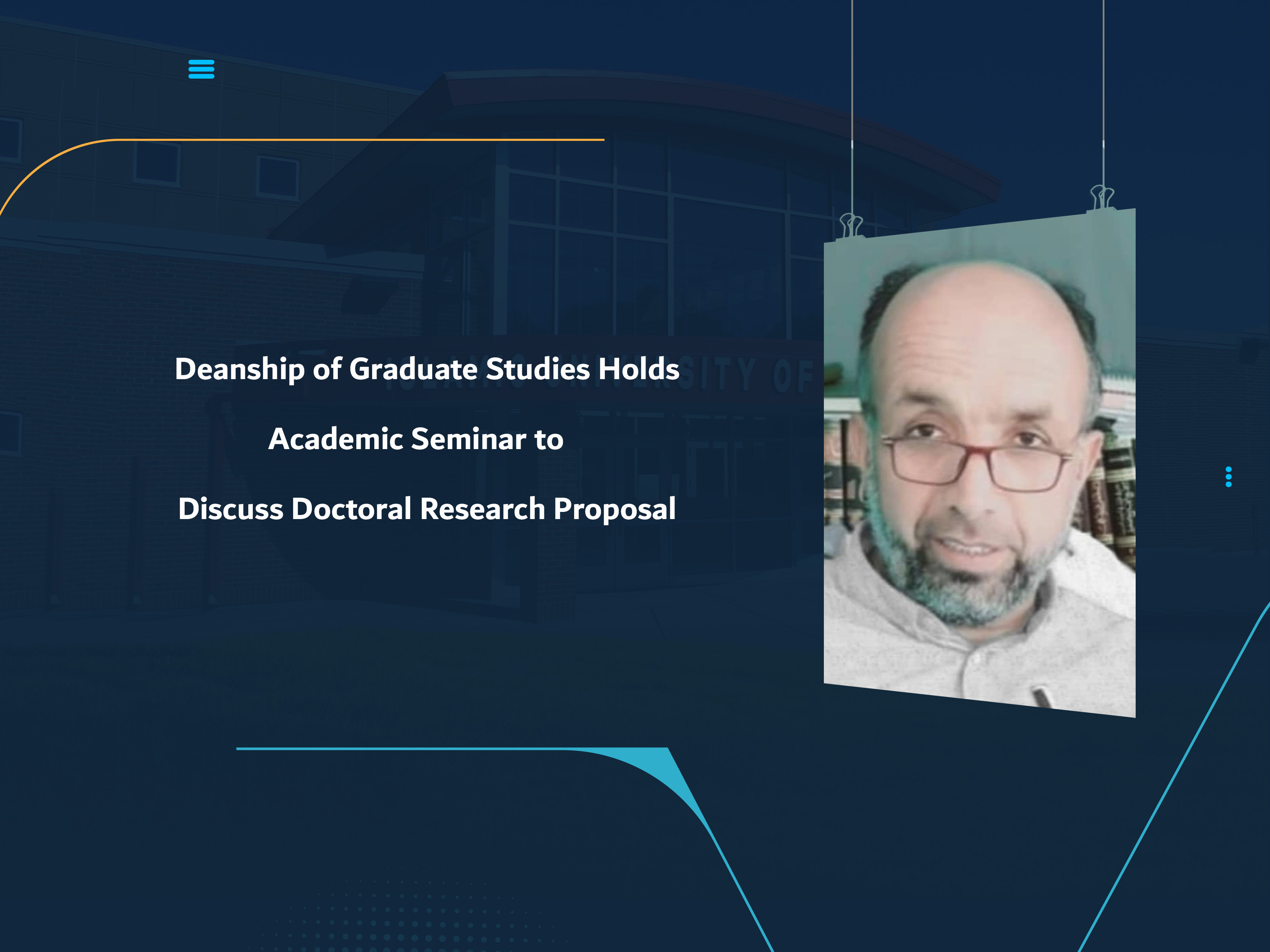 Deanship of Graduate Studies Holds Academic Seminar to Discuss Doctoral Research Proposal