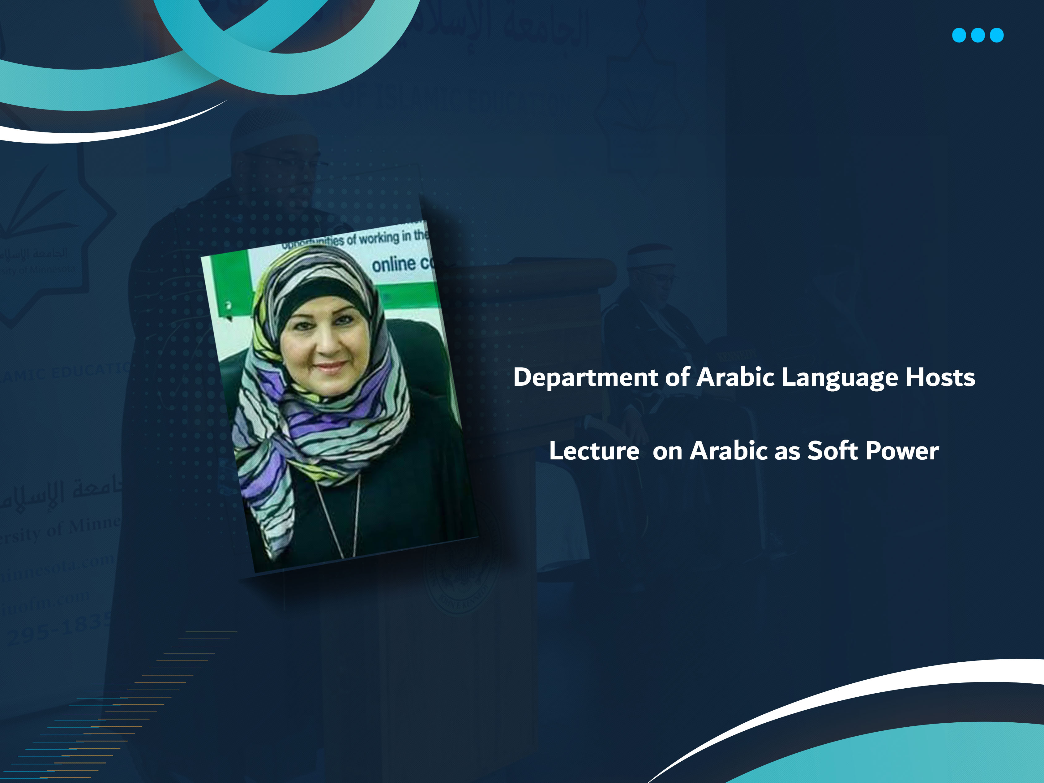 Department of Arabic Language Hosts Lecture on Arabic as Soft Power