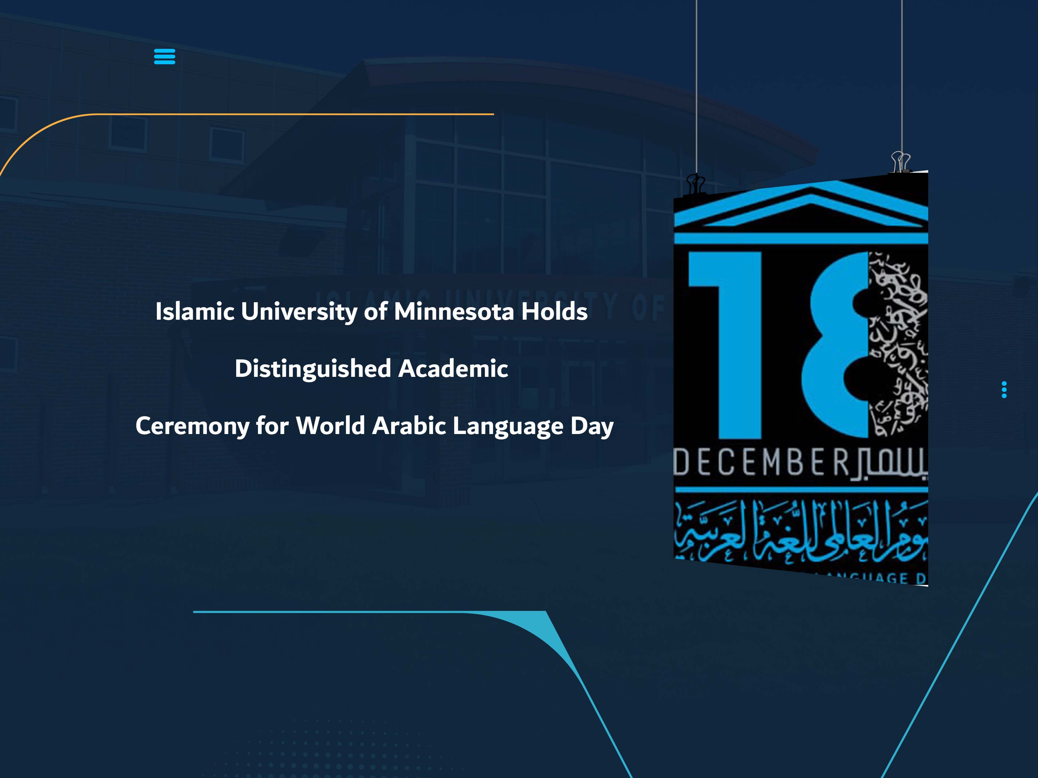 Islamic University of Minnesota Holds Distinguished Academic Ceremony for World Arabic Language Day