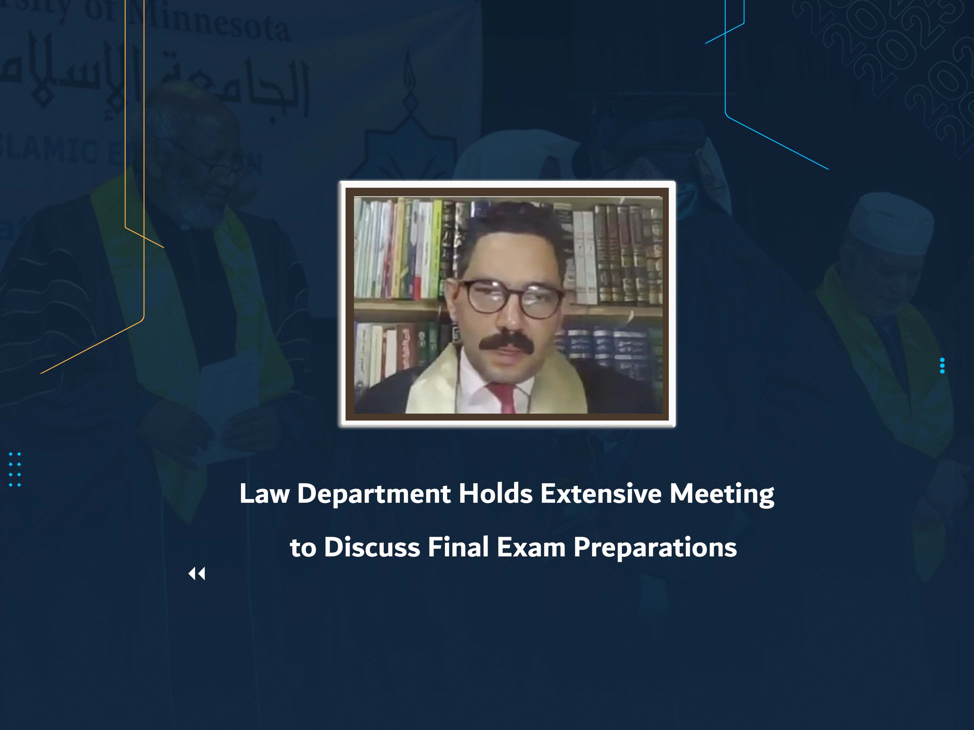 Law Department Holds Extensive Meeting to Discuss Final Exam Preparations
