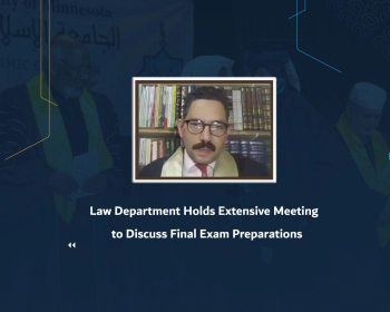 Law Department Holds Extensive Meeting to Discuss Final Exam Preparations