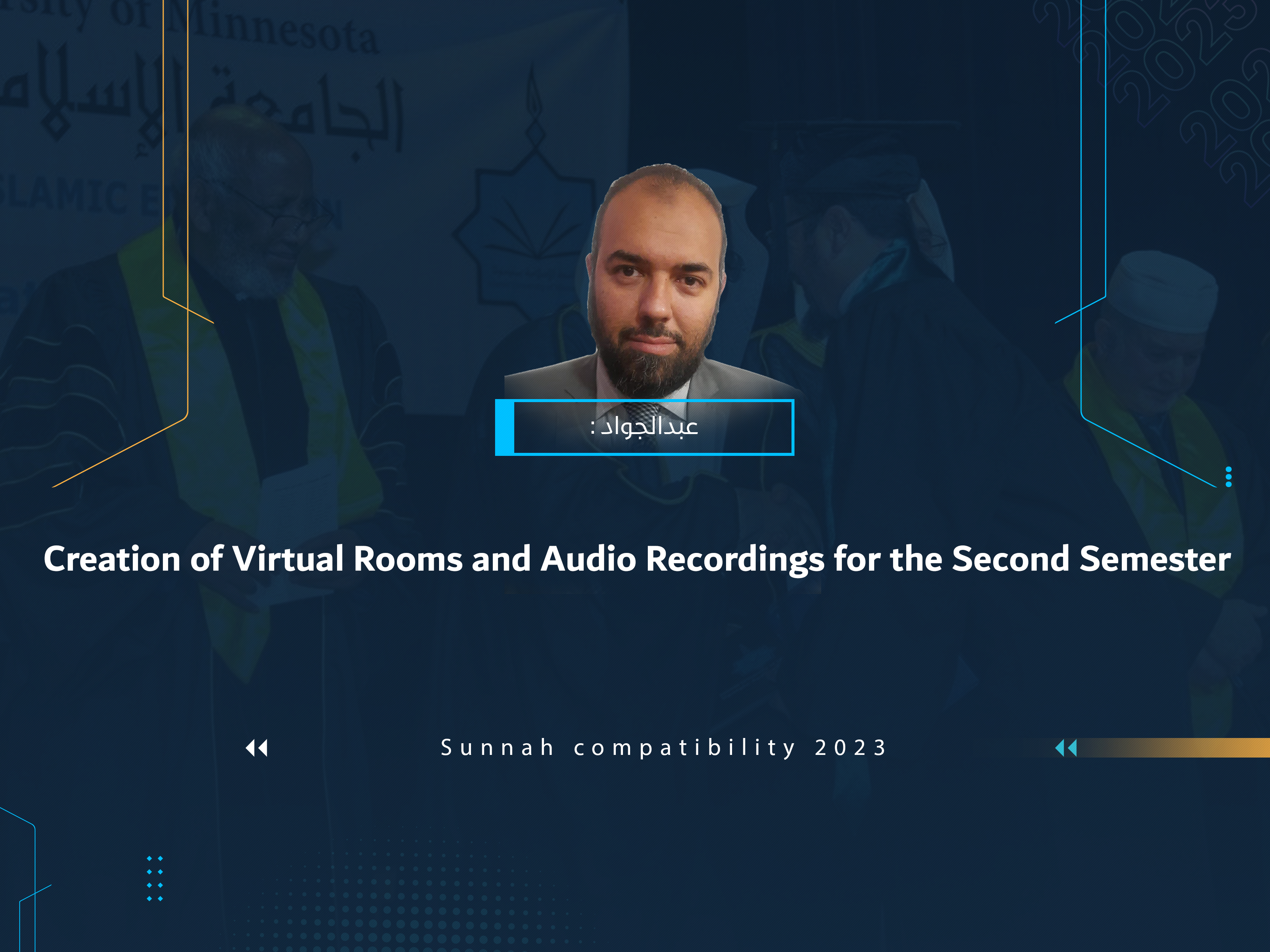 Creation of Virtual Rooms and Audio Recordings for the Second Semester