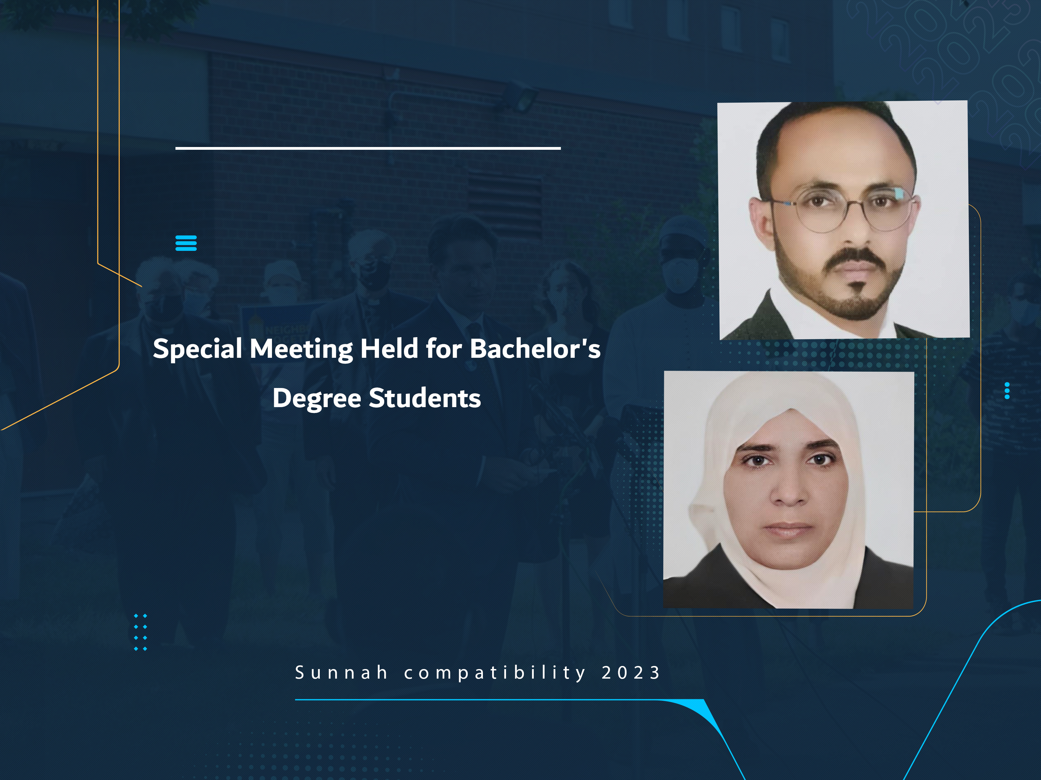 Special Meeting Held for Bachelor's Degree Students