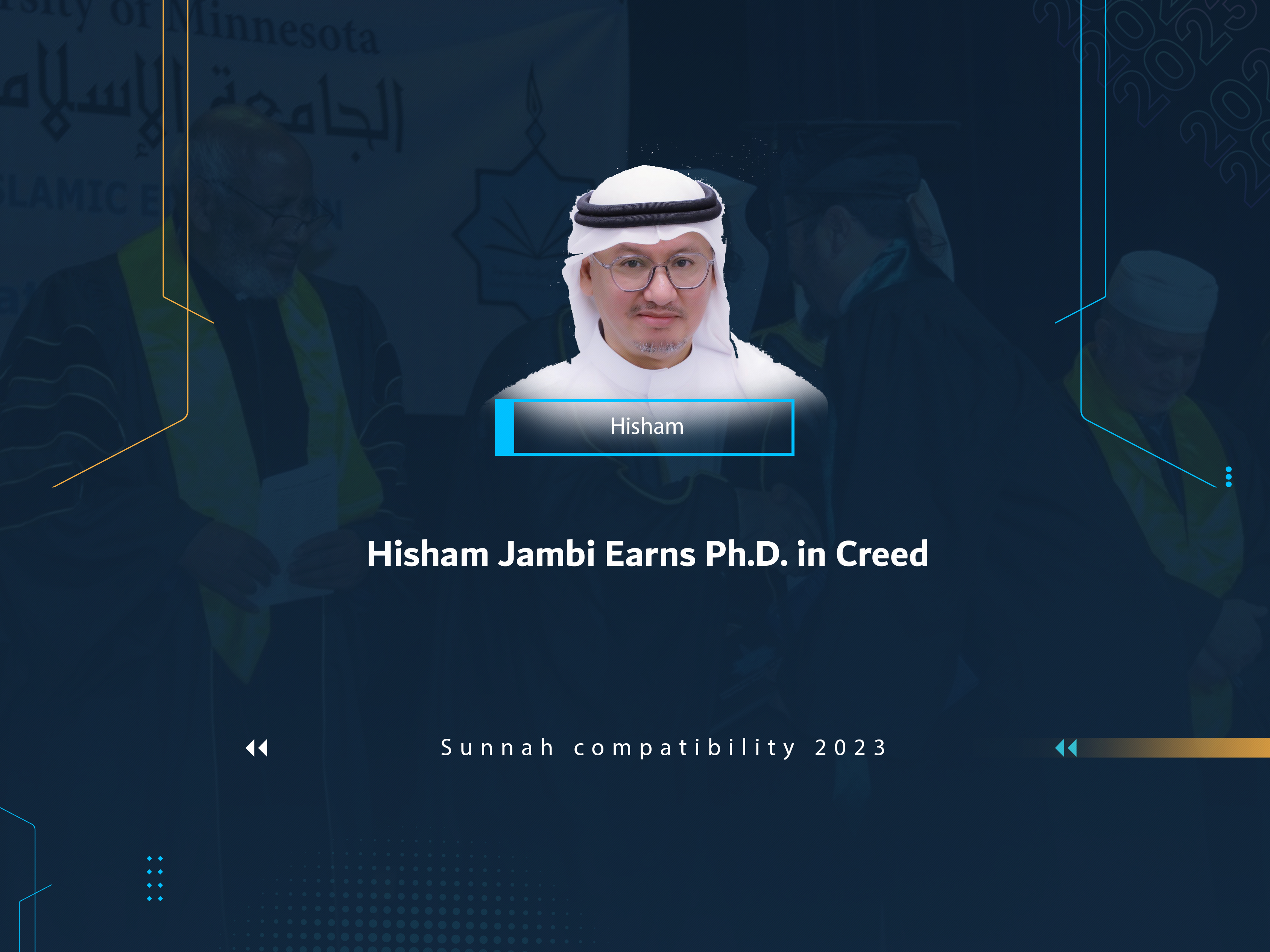 Hisham Jambi Earns Ph.D. in Creed