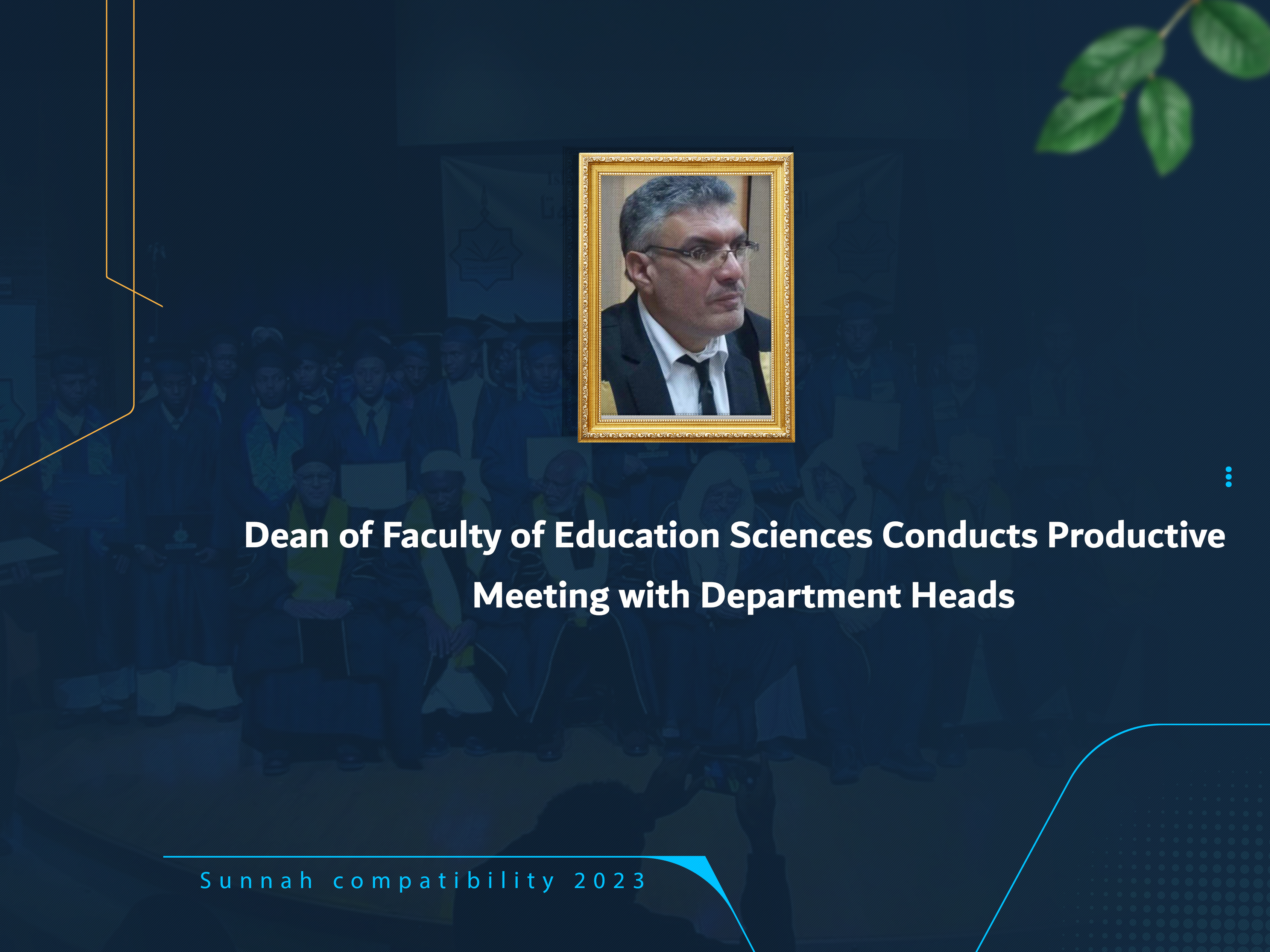 Dean of Faculty of Education Sciences Conducts Productive Meeting with Department Heads
