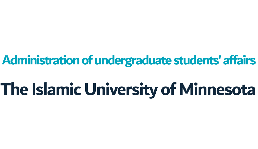 Administration of undergraduate students' affairs