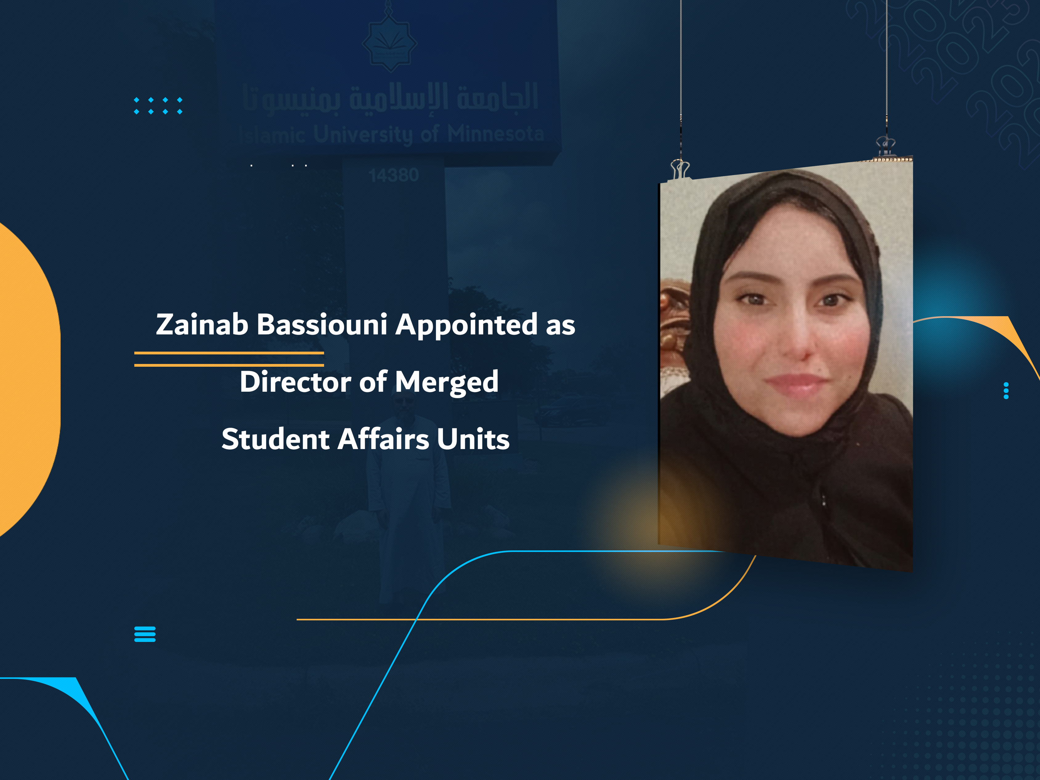 Zainab Bassiouni Appointed as Director of Merged Student Affairs Units