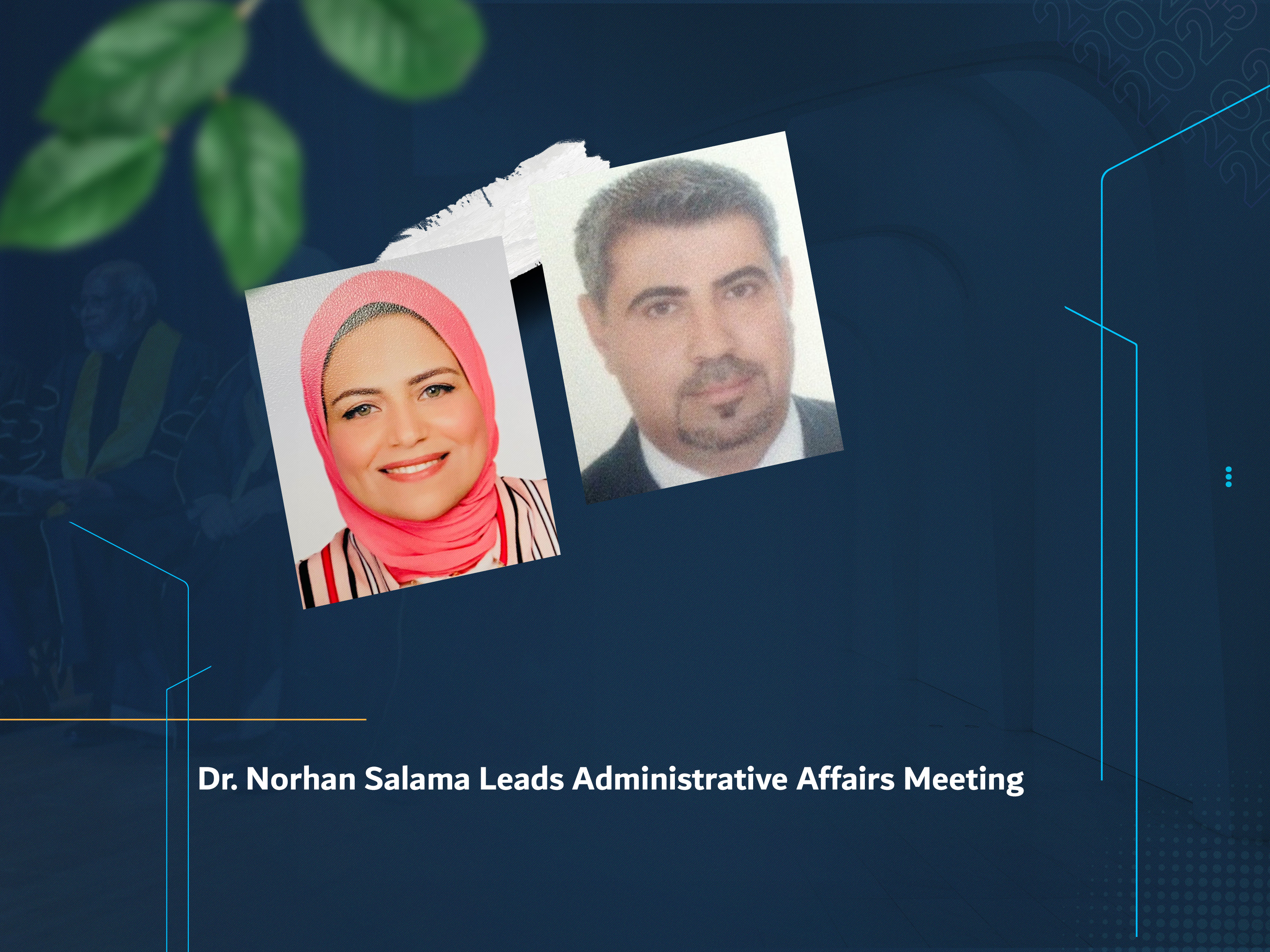 Dr. Norhan Salama Leads Administrative Affairs Meeting
