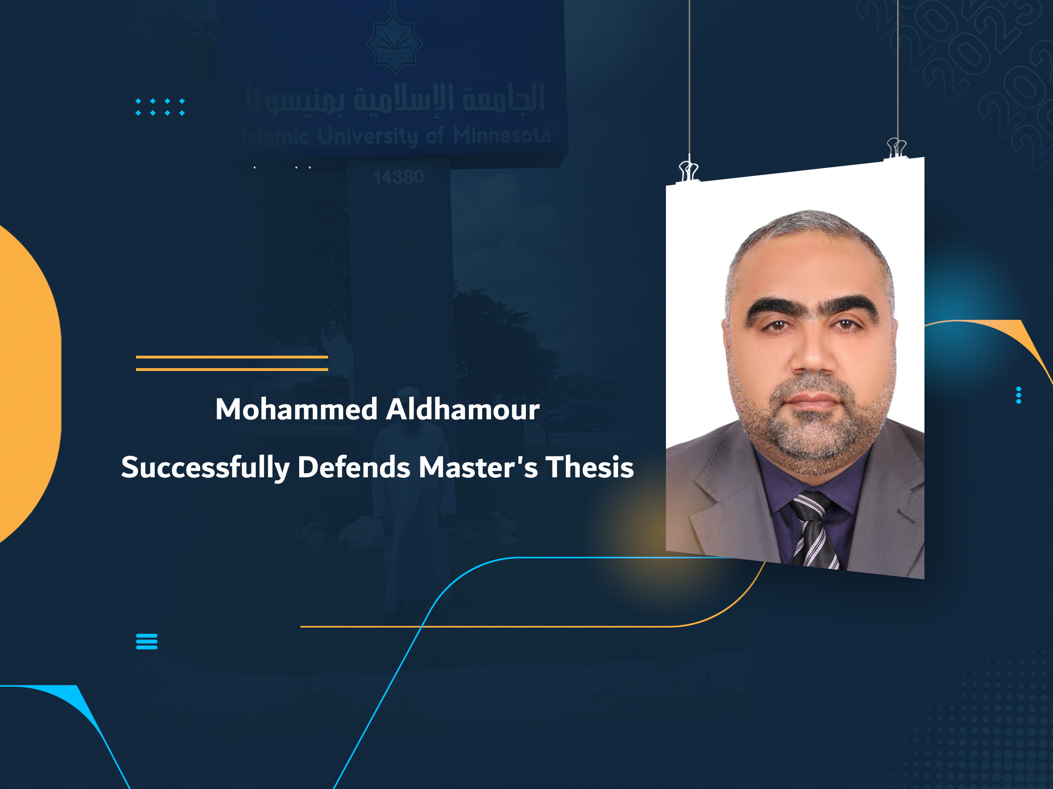 Mohammed Aldhamour Successfully Defends Master's Thesis